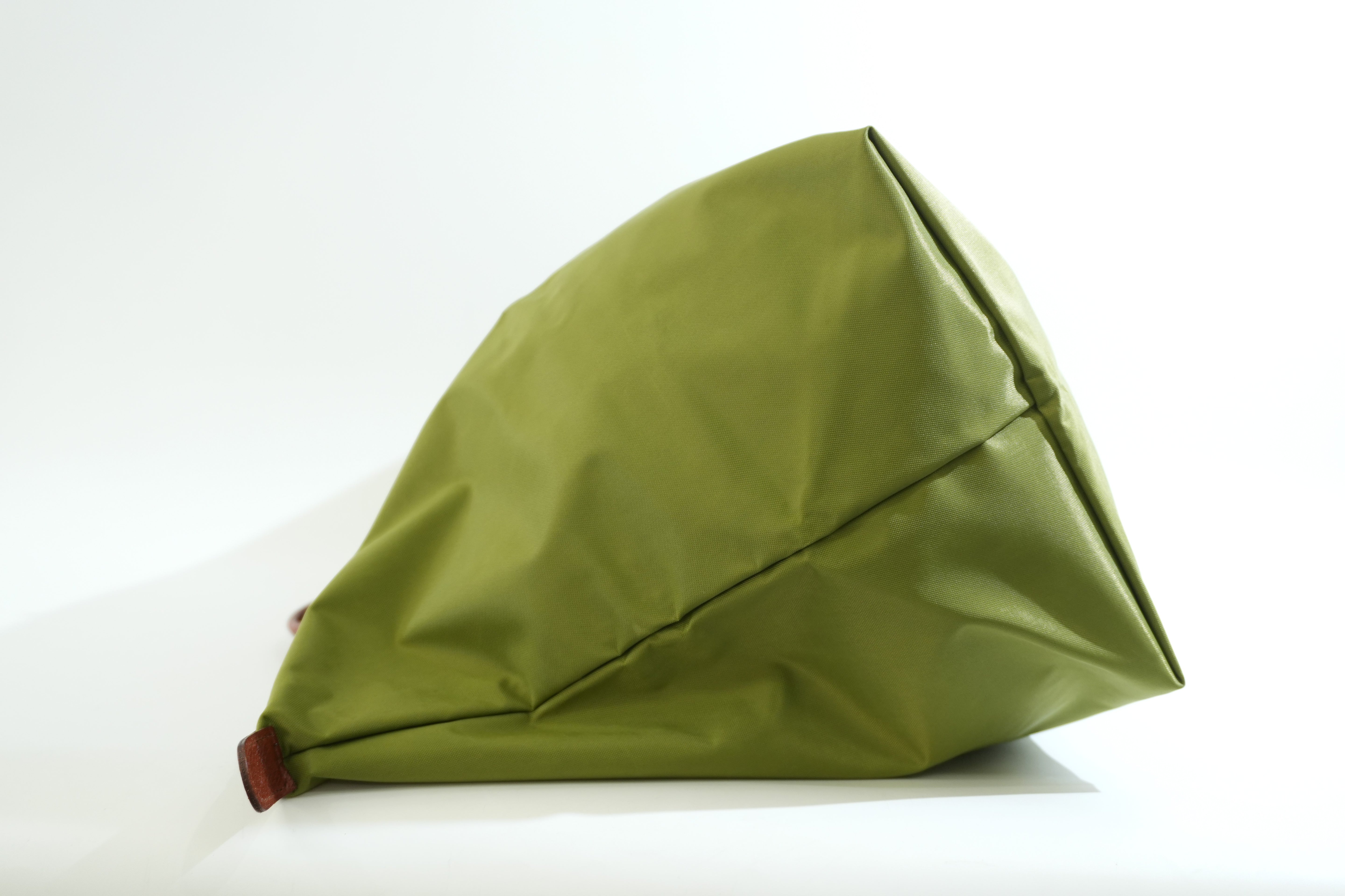 Pre-owned Longchamp Short Handle Handbag Light Green
