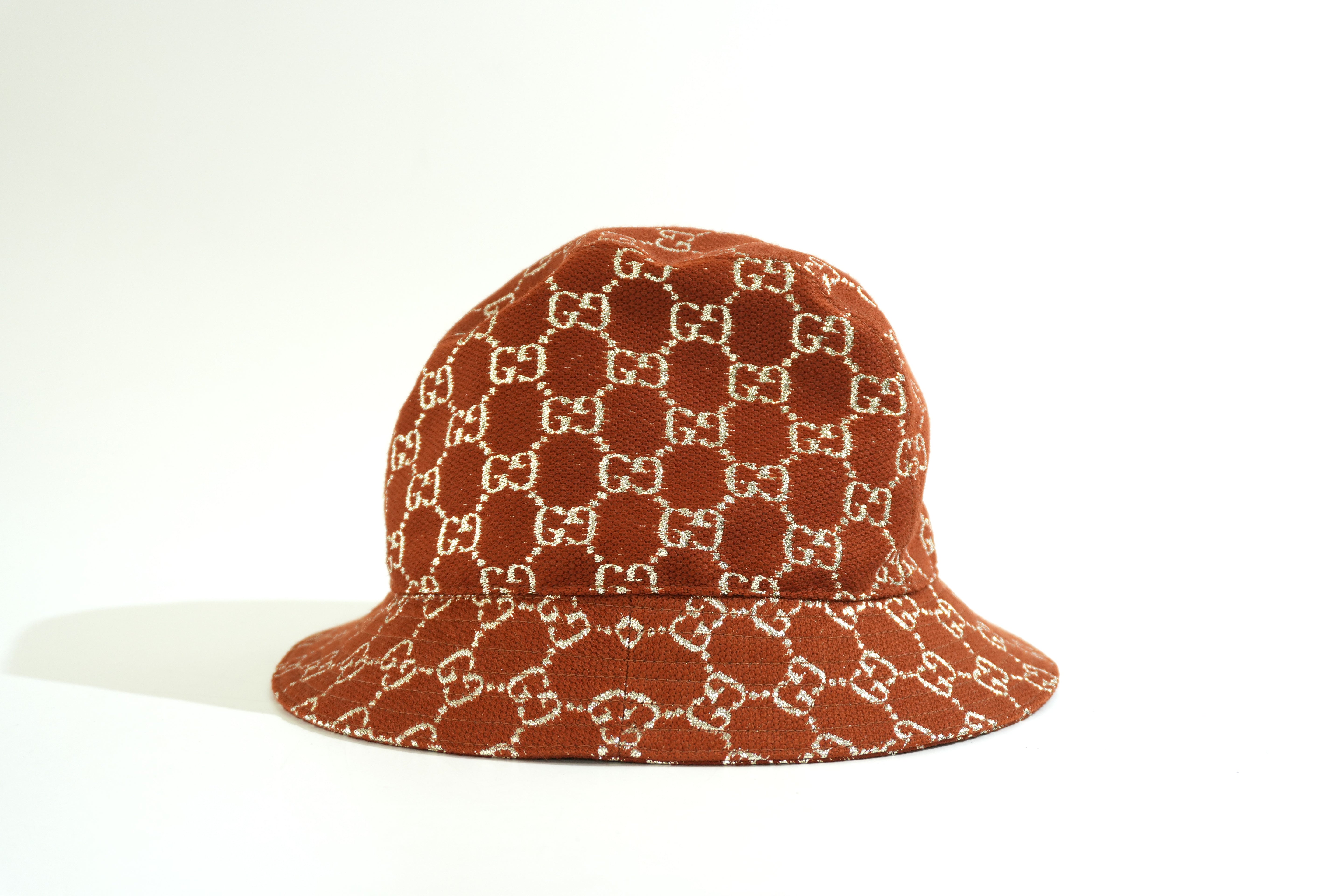 Pre-owned Gucci Guccisima Bucket Hat Brown