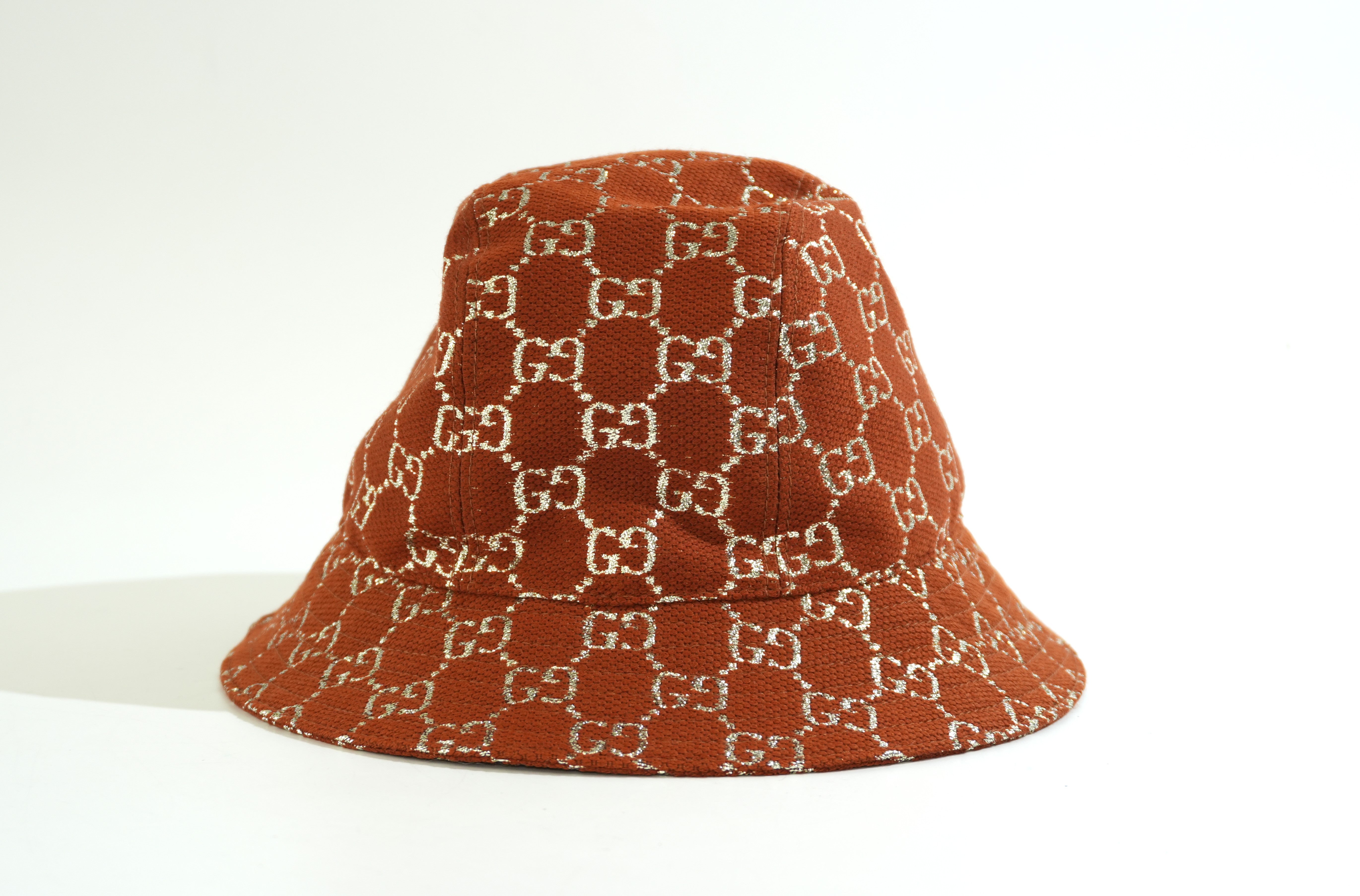 Pre-owned Gucci Guccisima Bucket Hat Brown