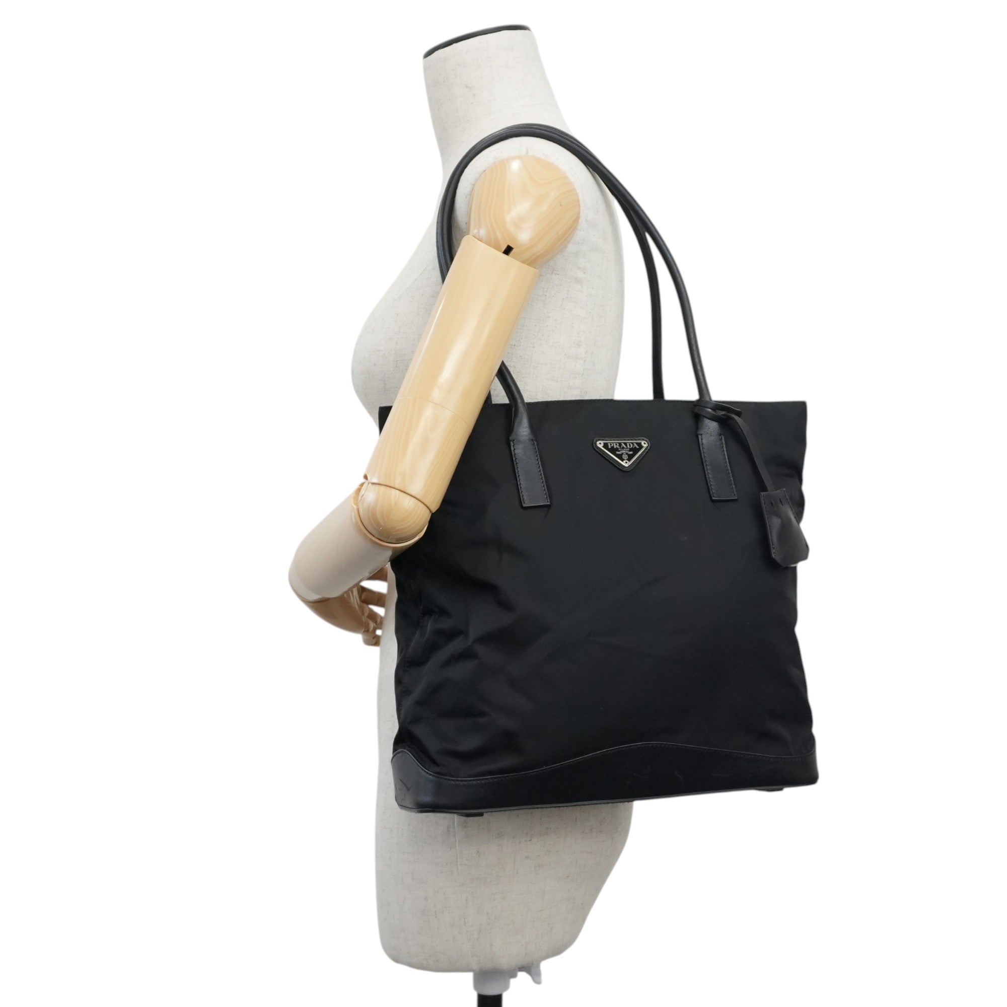 Prada Nylon Handbag Black Used