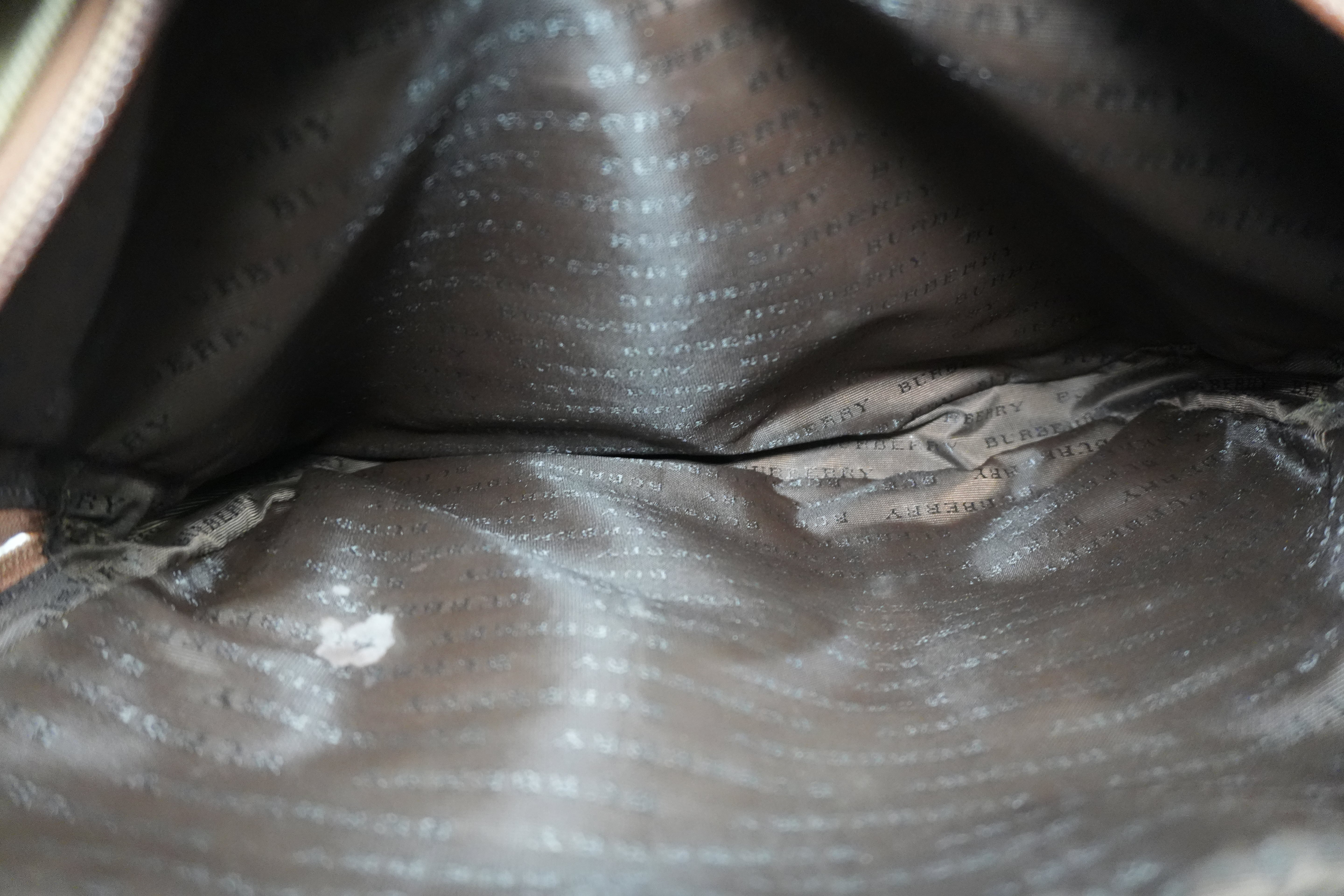 Pre-owned Burberry Nova Check Messenger Bag Beige and Brown