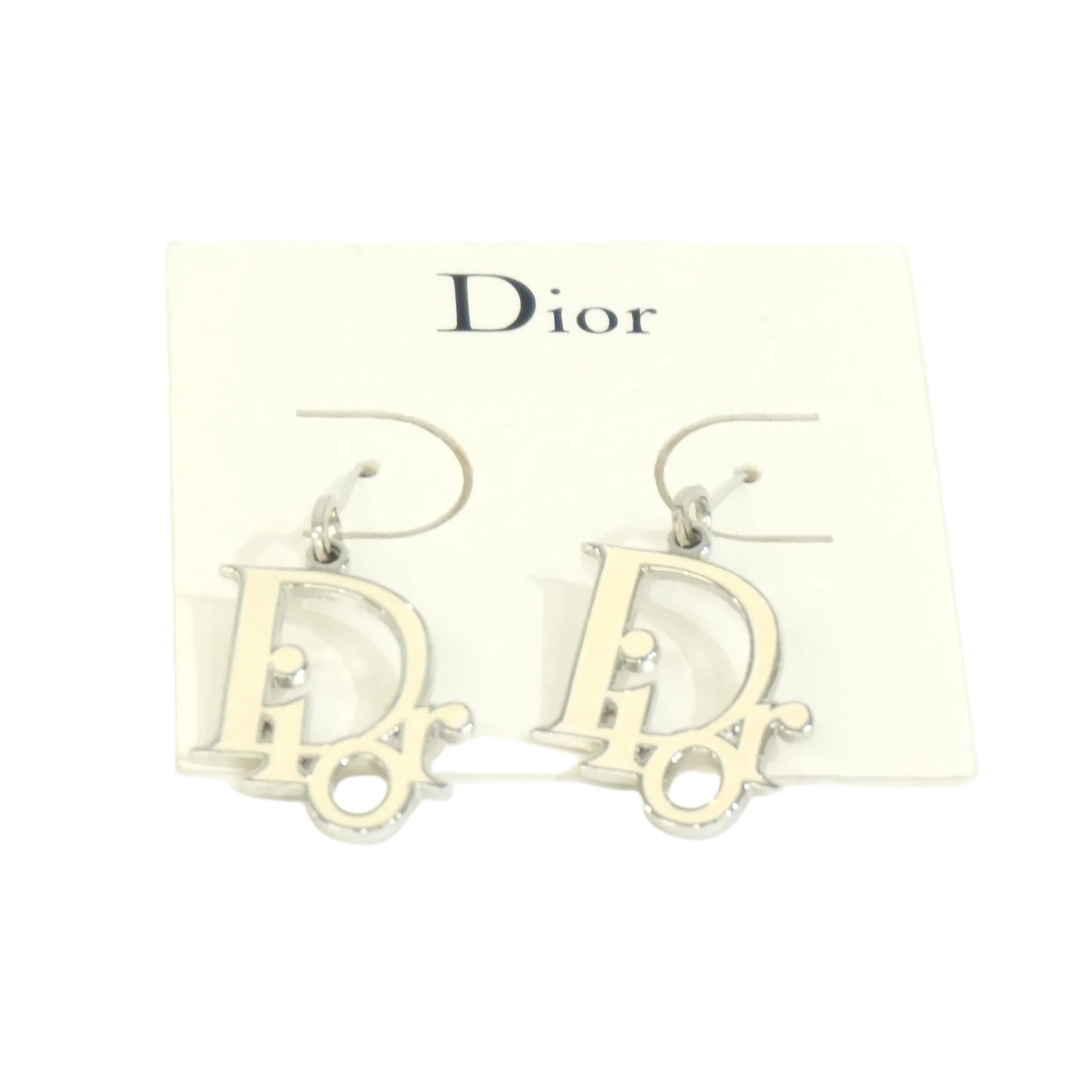 Pre-owned Dior Fashion Earrings White