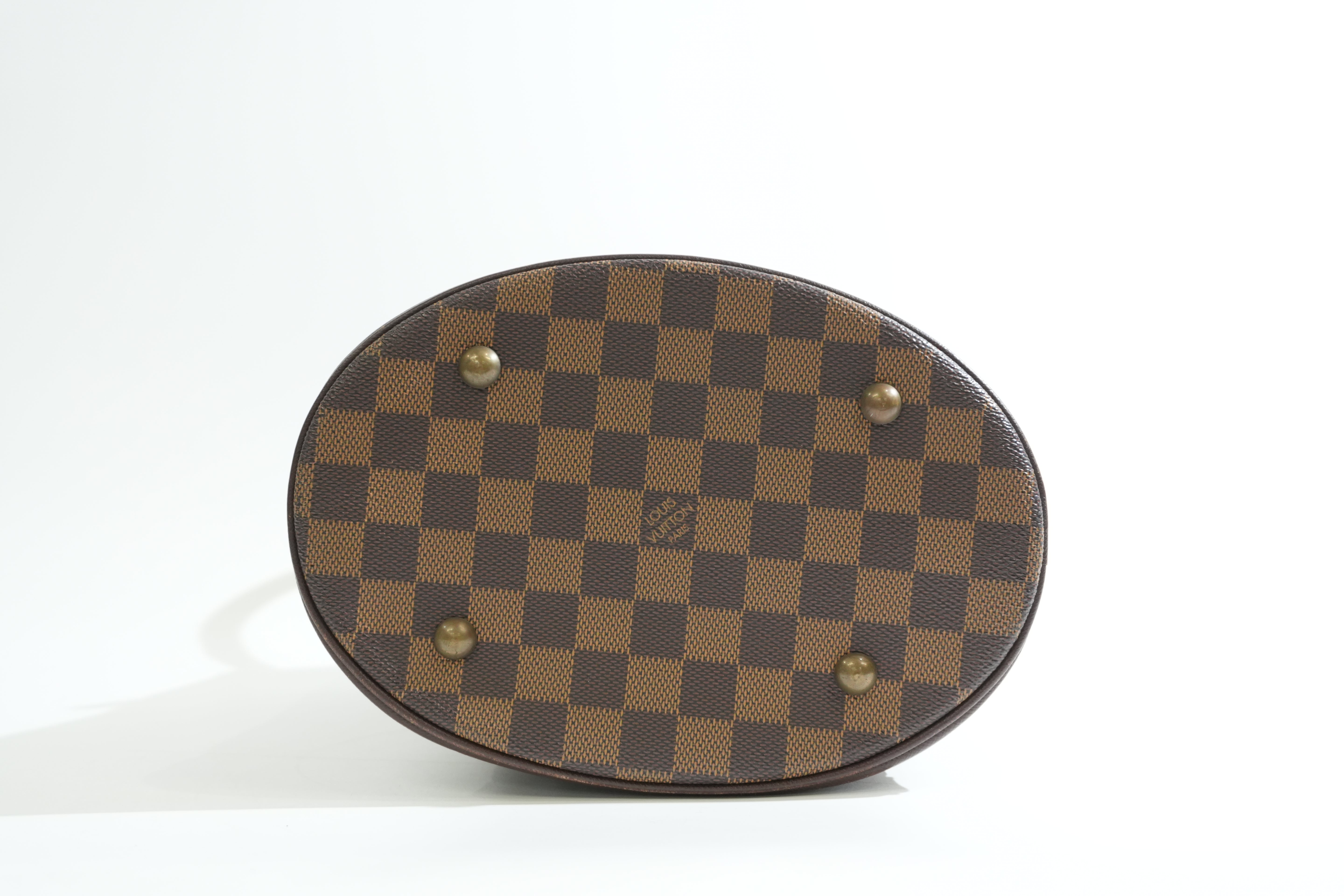 Pre-owned Louis Vuitton Damier Ebene Marais Bucket Bag