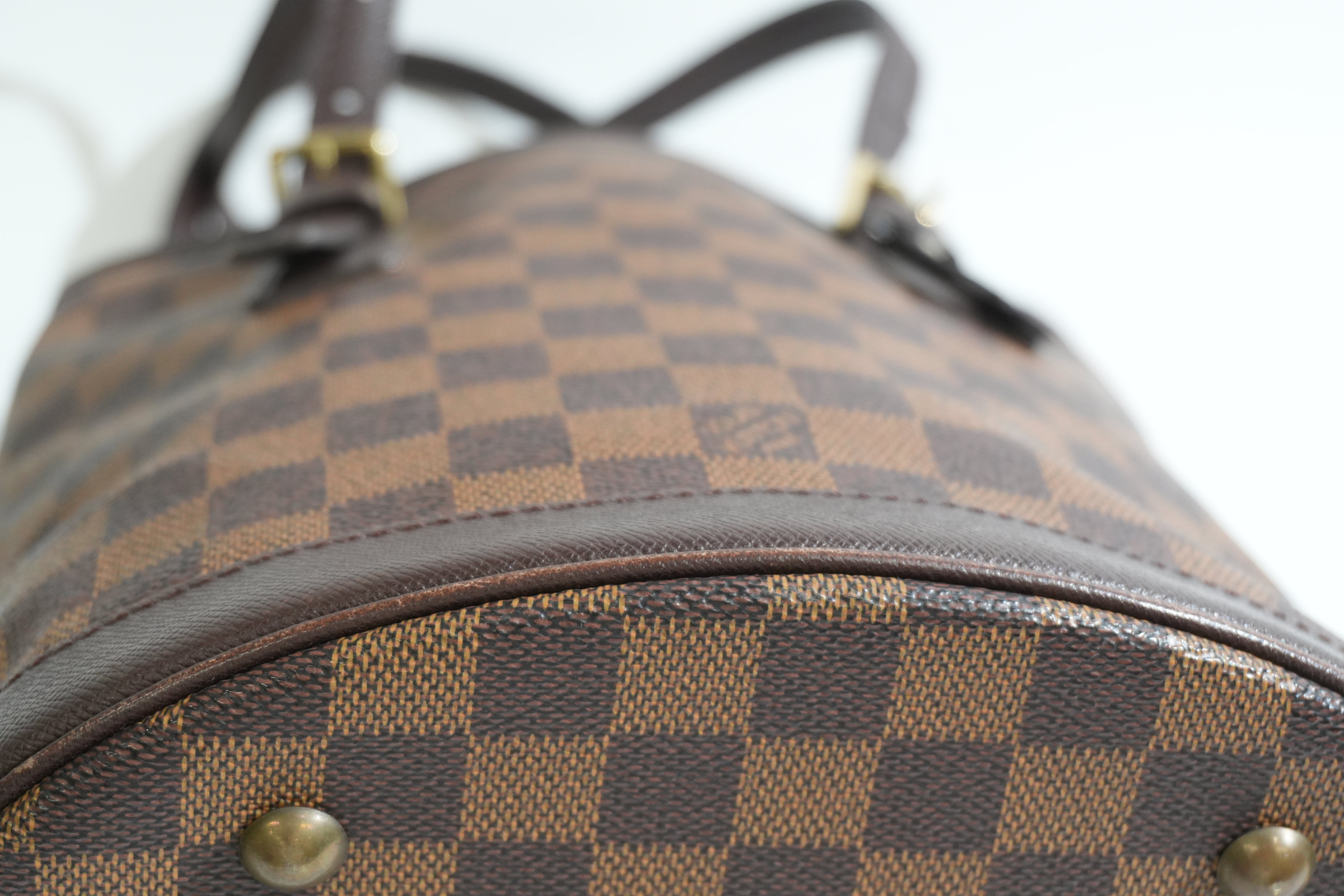 Pre-owned Louis Vuitton Damier Ebene Marais Bucket Bag