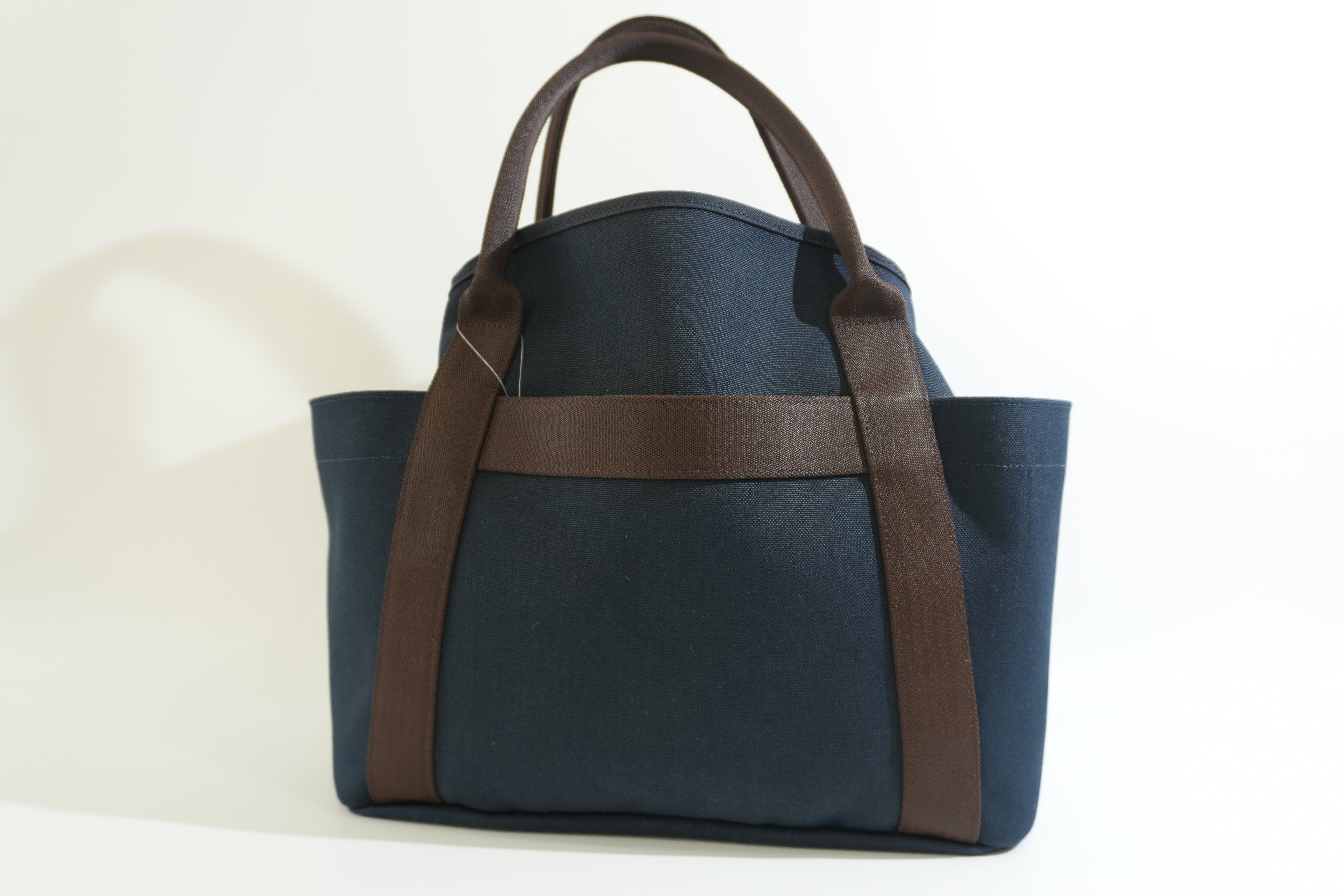 Pre-owned Hermes Sac De Pansage Groom Tote Bag Navy Blue