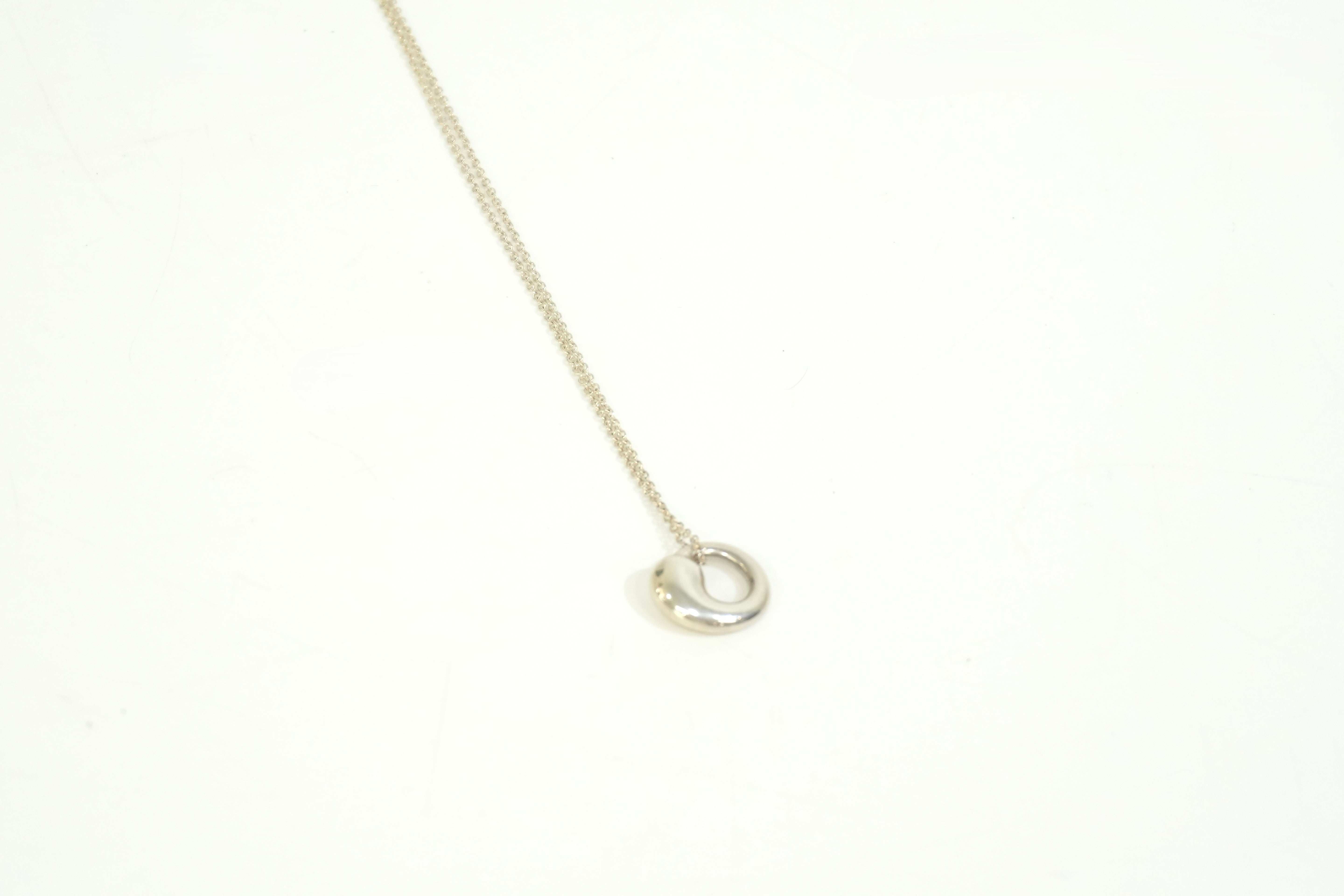 Pre-owned Tiffany & Co. Eternal Circle Pendant  Necklace Silver tone