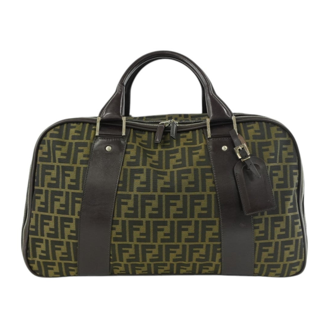 Pre-owned Fendi Zucca Duffle Bag Used