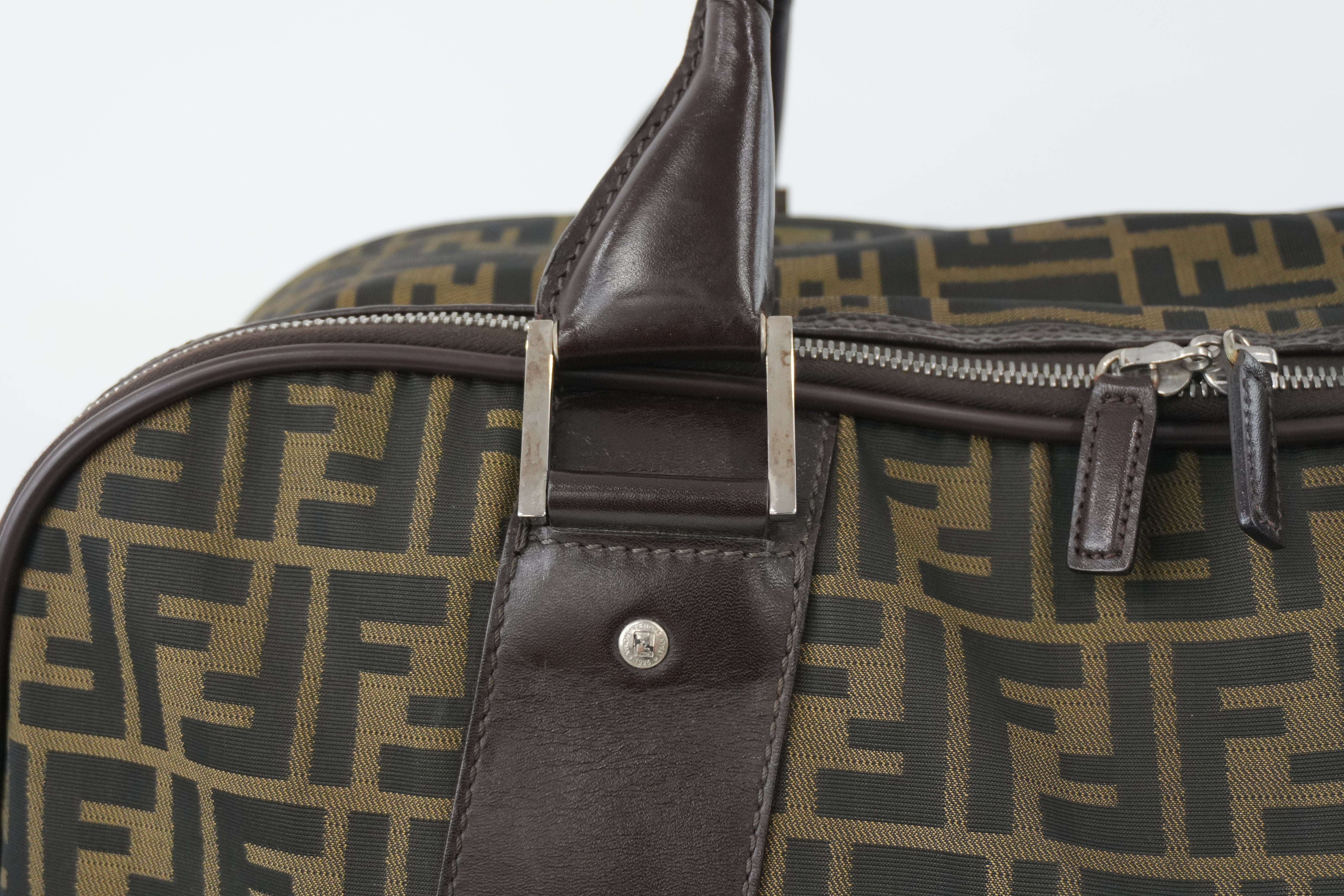 Pre-owned Fendi Zucca Duffle Bag Used