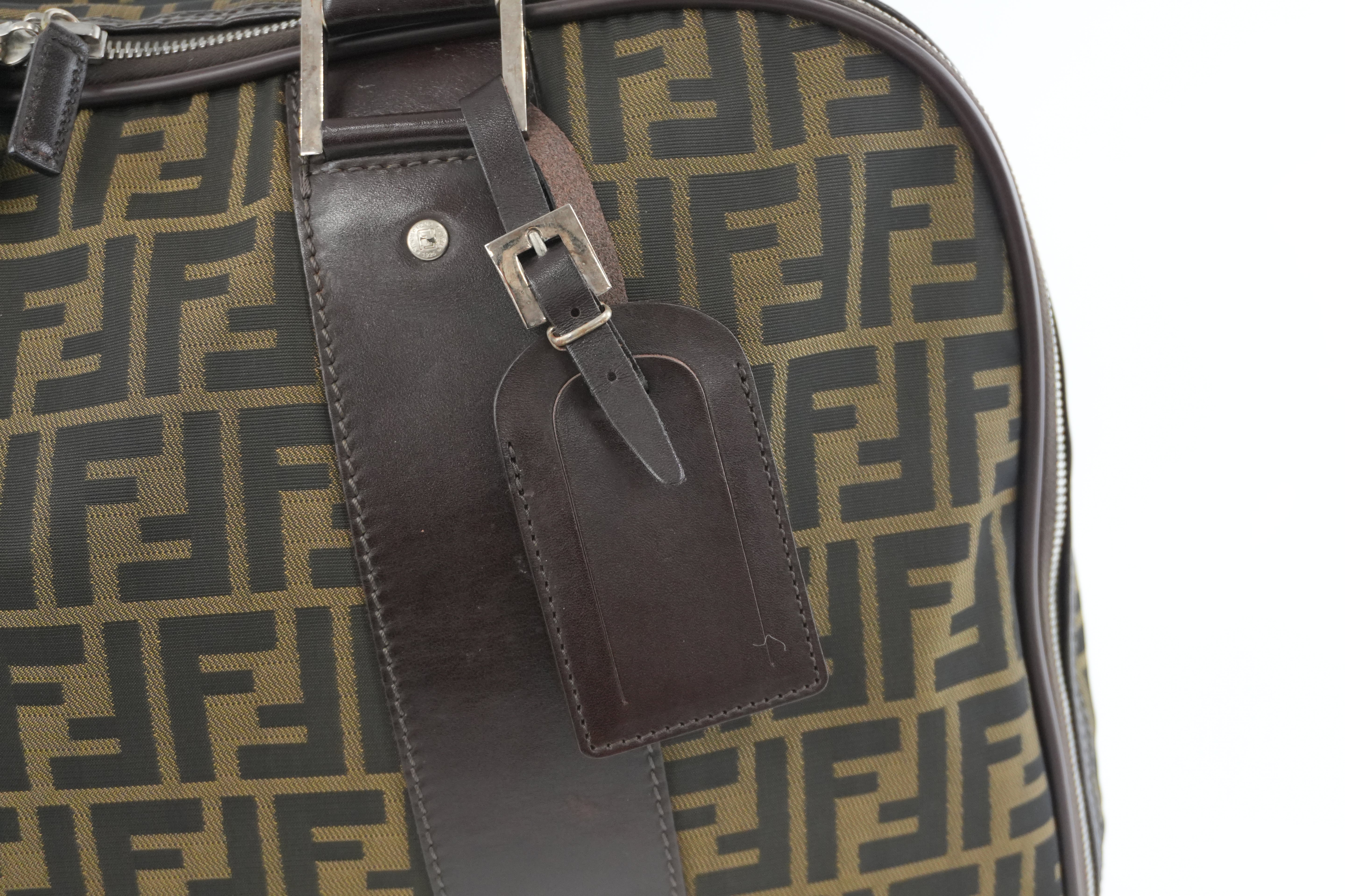 Pre-owned Fendi Zucca Duffle Bag Used