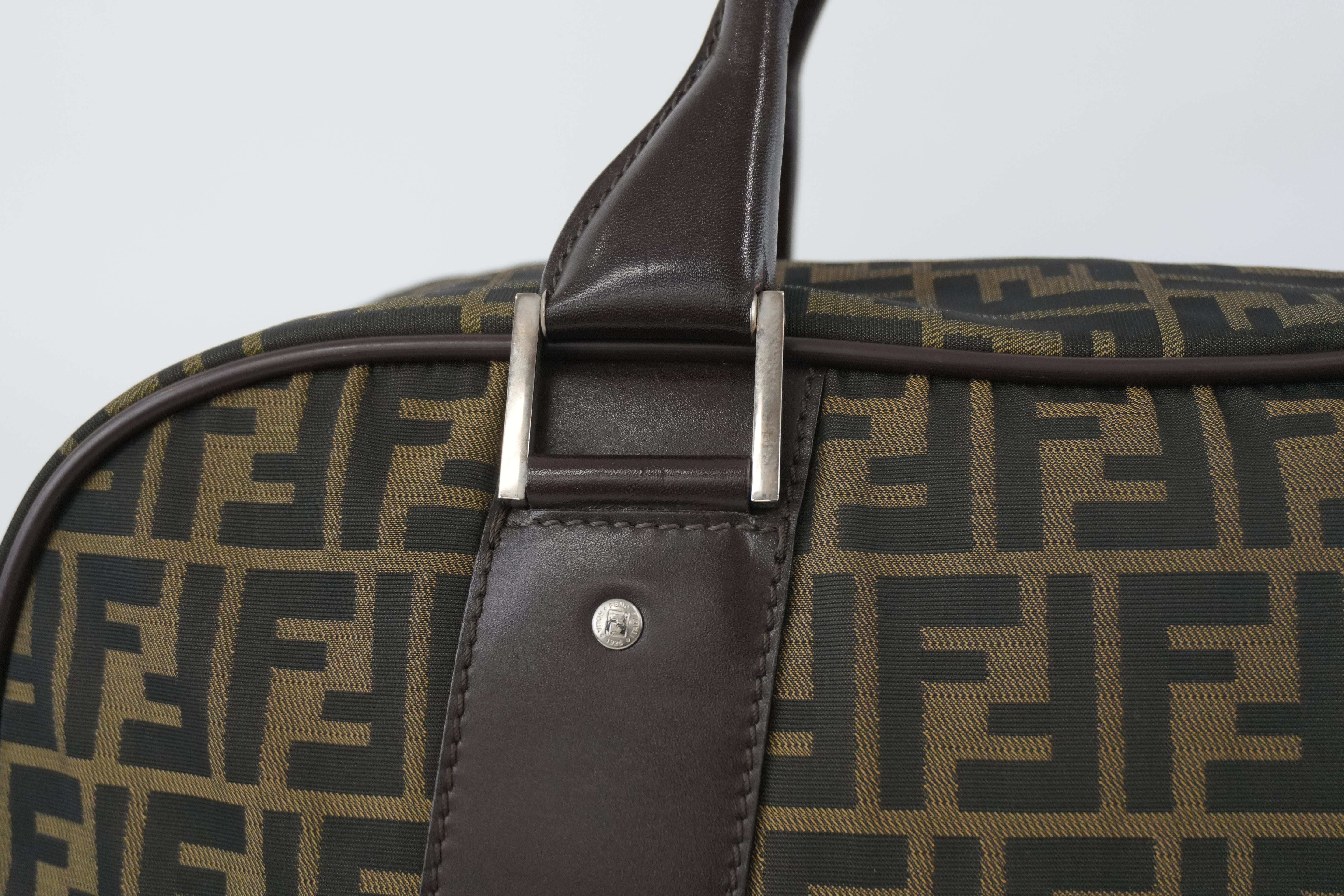 Pre-owned Fendi Zucca Duffle Bag Used