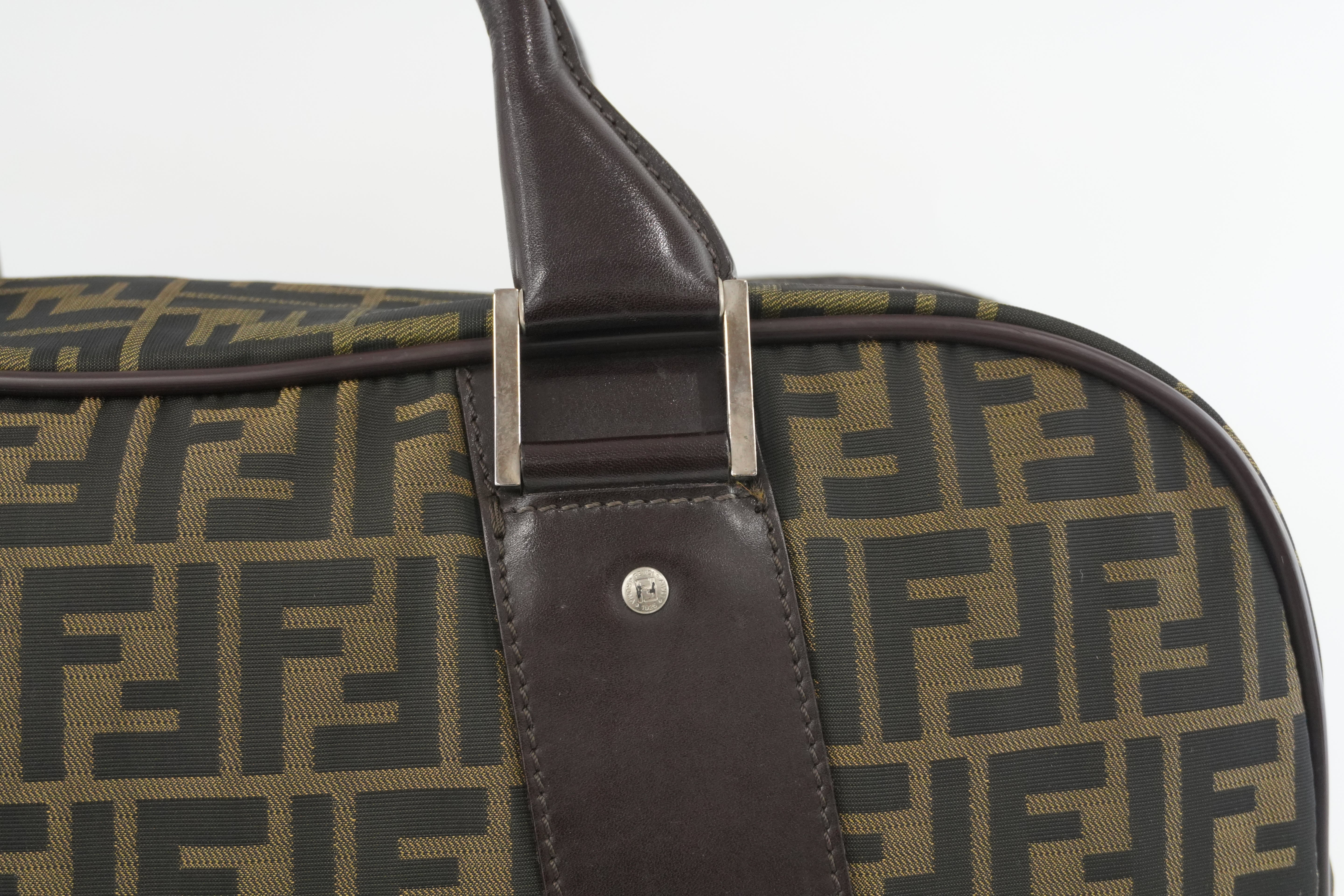 Pre-owned Fendi Zucca Duffle Bag Used
