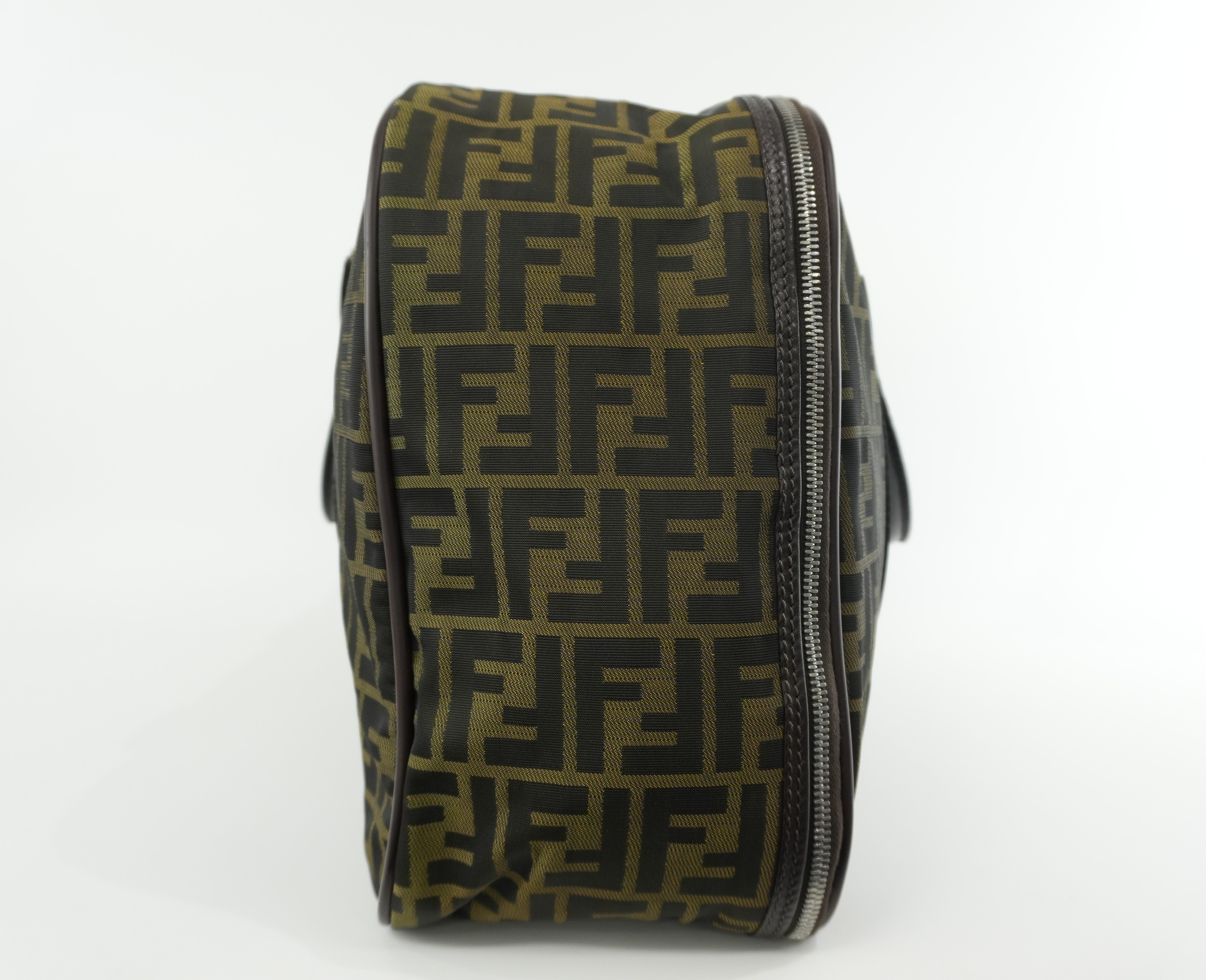 Pre-owned Fendi Zucca Duffle Bag Used