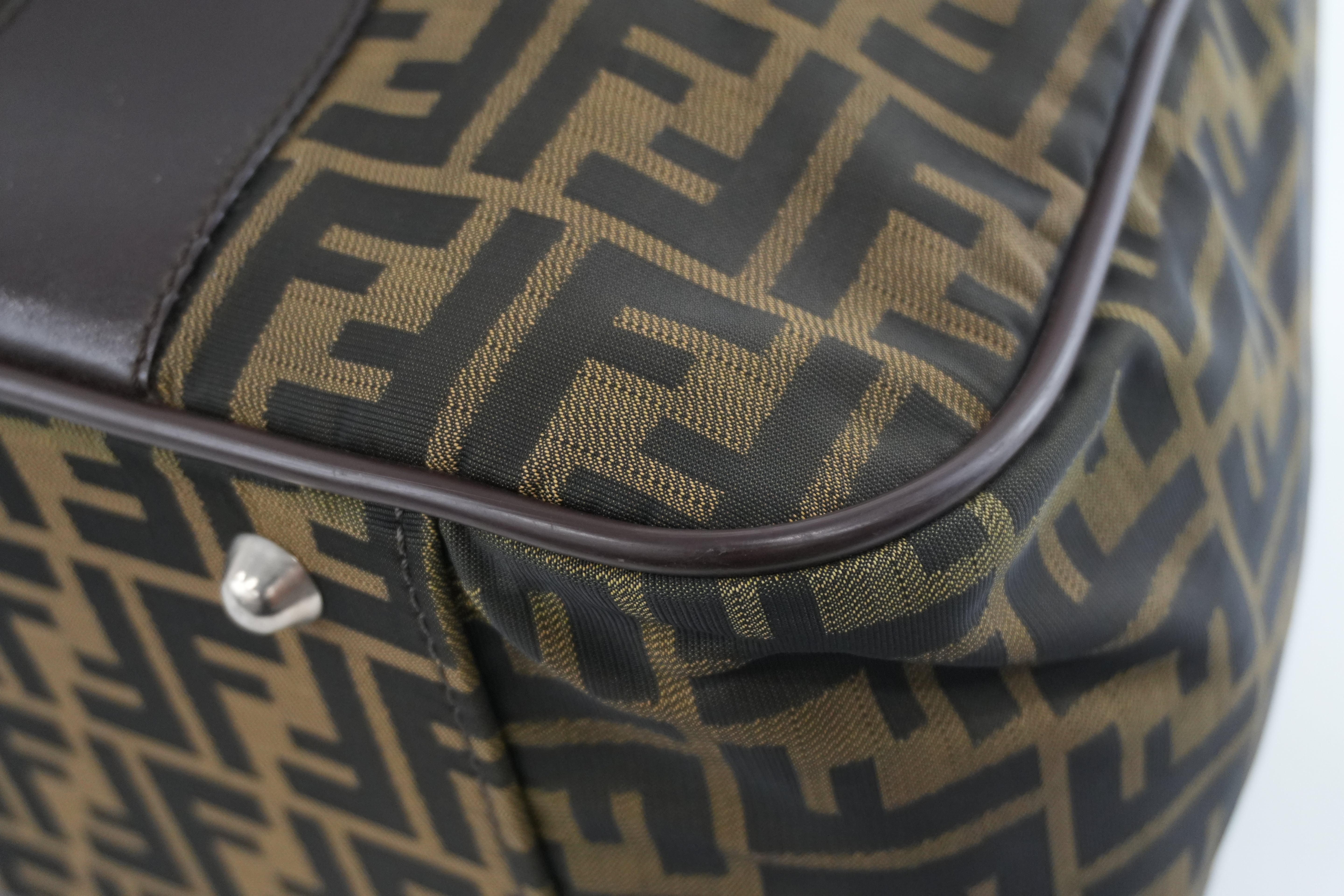 Pre-owned Fendi Zucca Duffle Bag Used