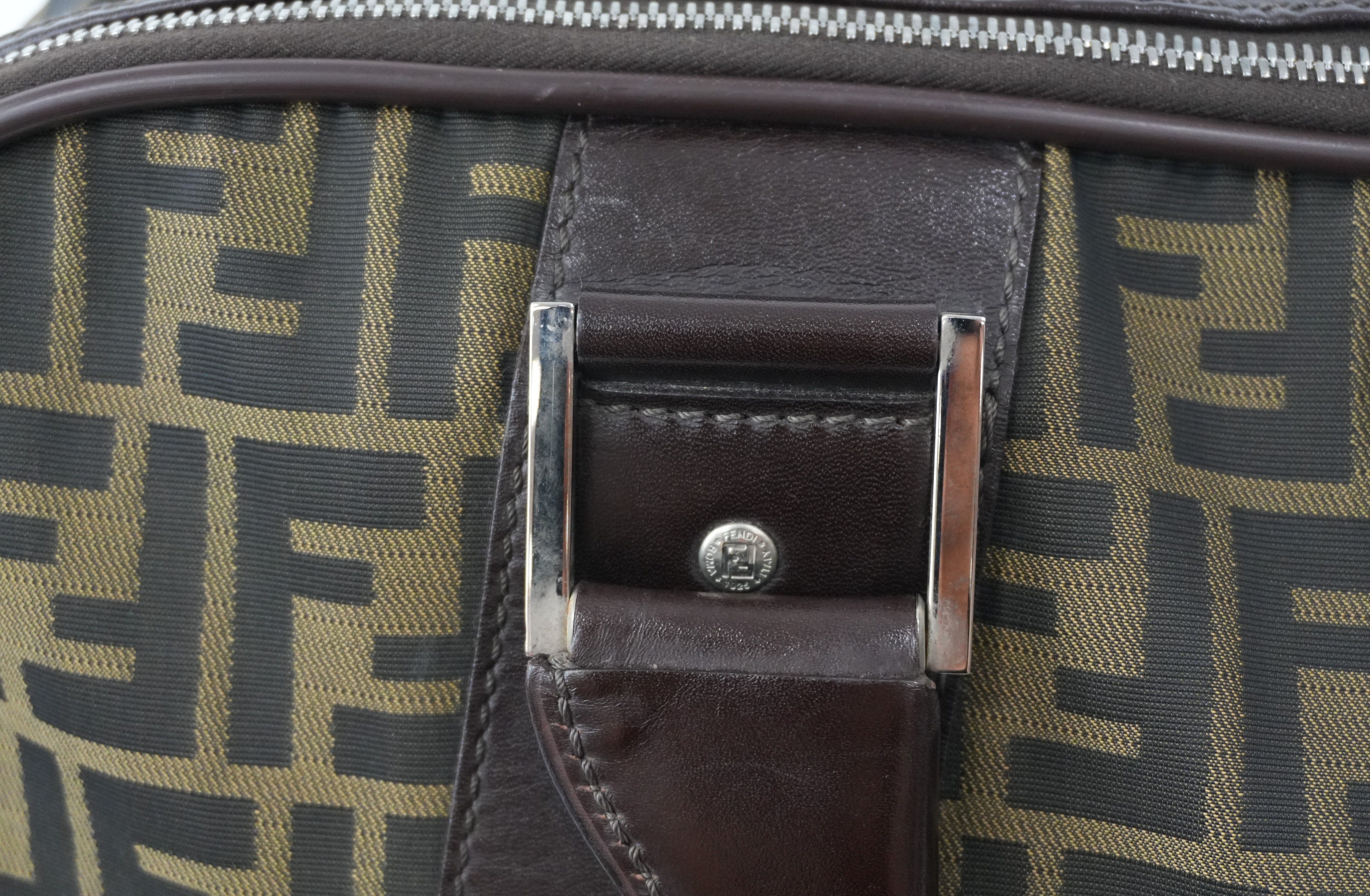 Pre-owned Fendi Zucca Duffle Bag Used