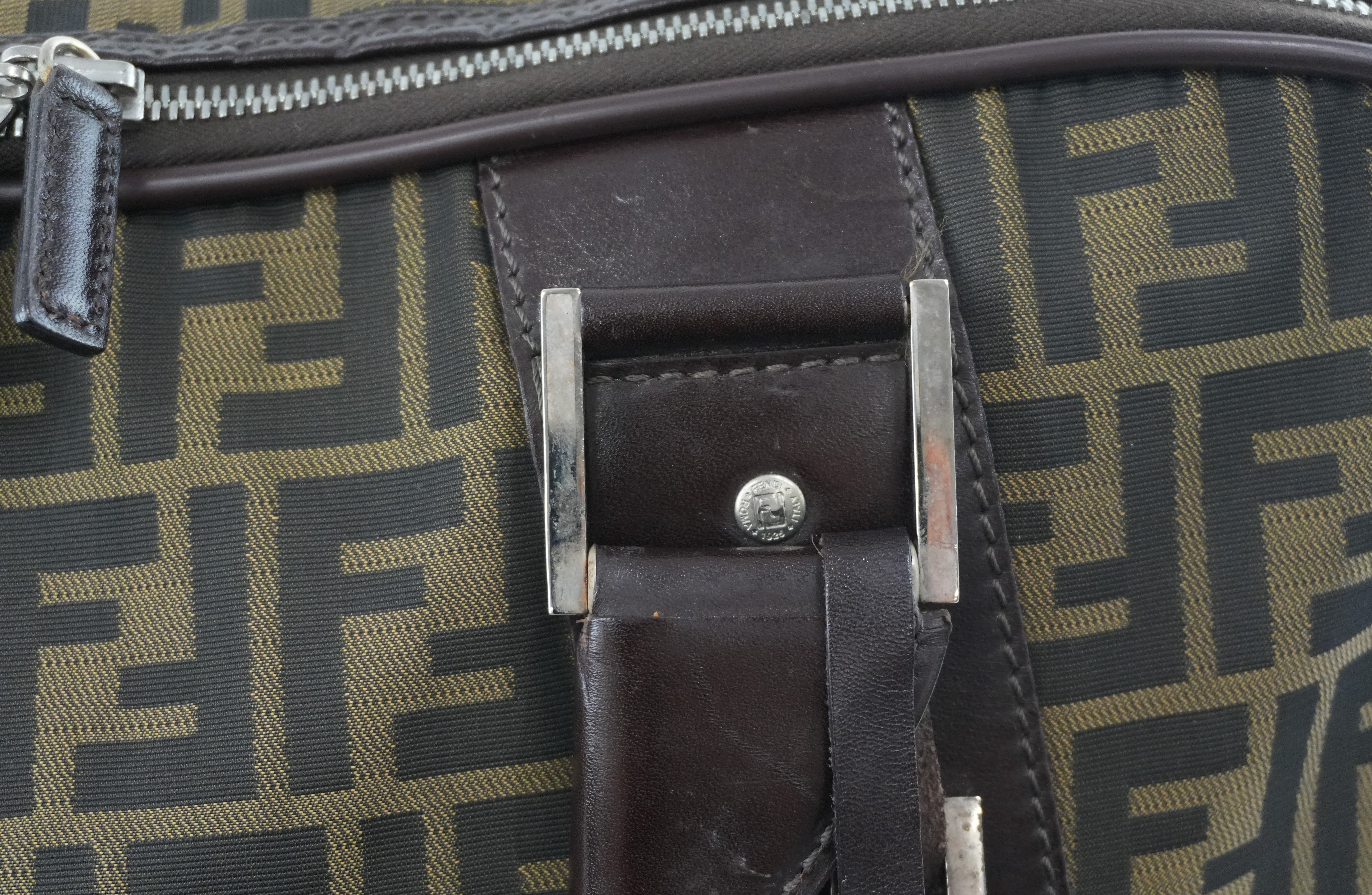 Pre-owned Fendi Zucca Duffle Bag Used