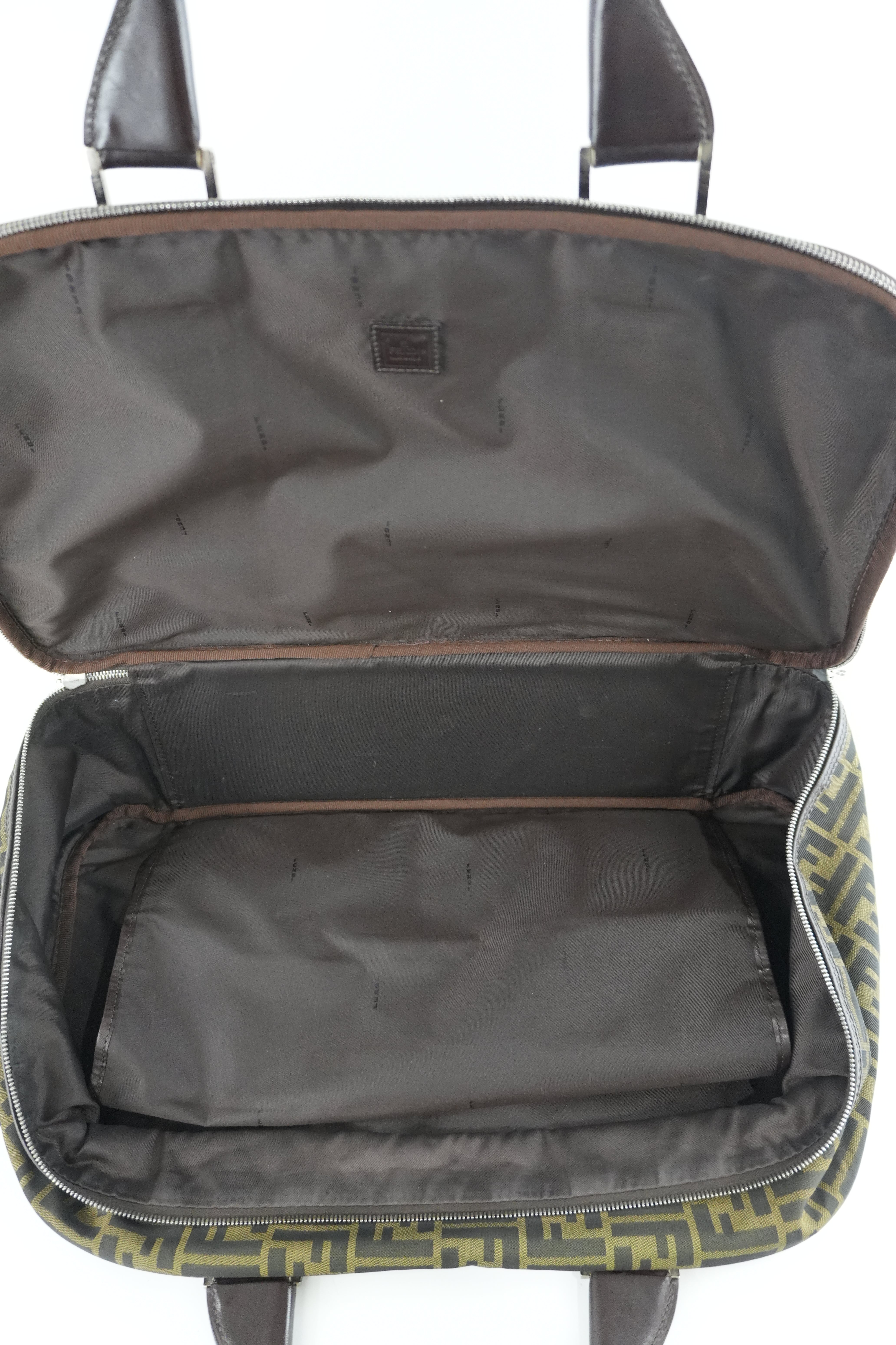 Pre-owned Fendi Zucca Duffle Bag Used