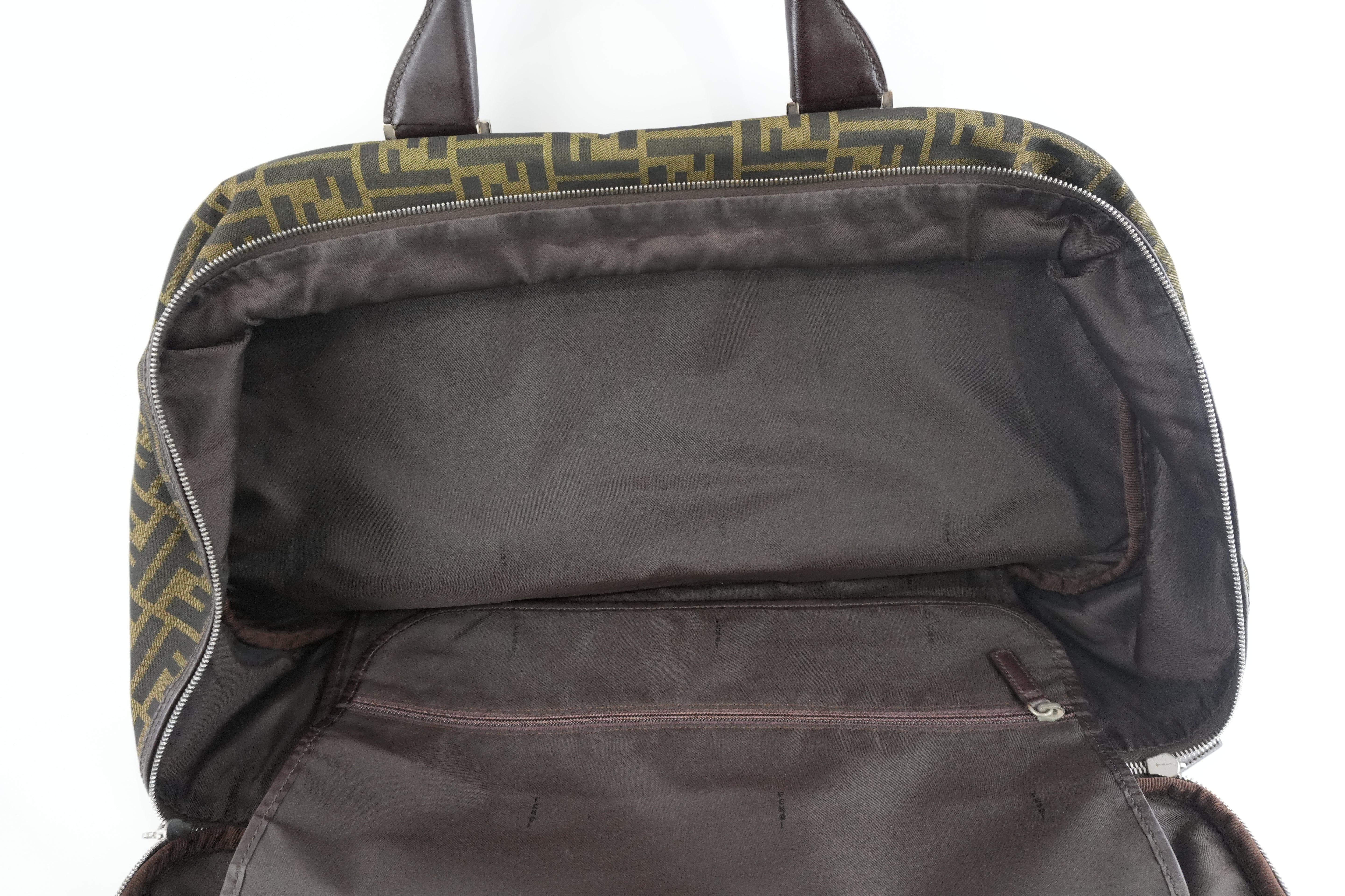 Pre-owned Fendi Zucca Duffle Bag Used