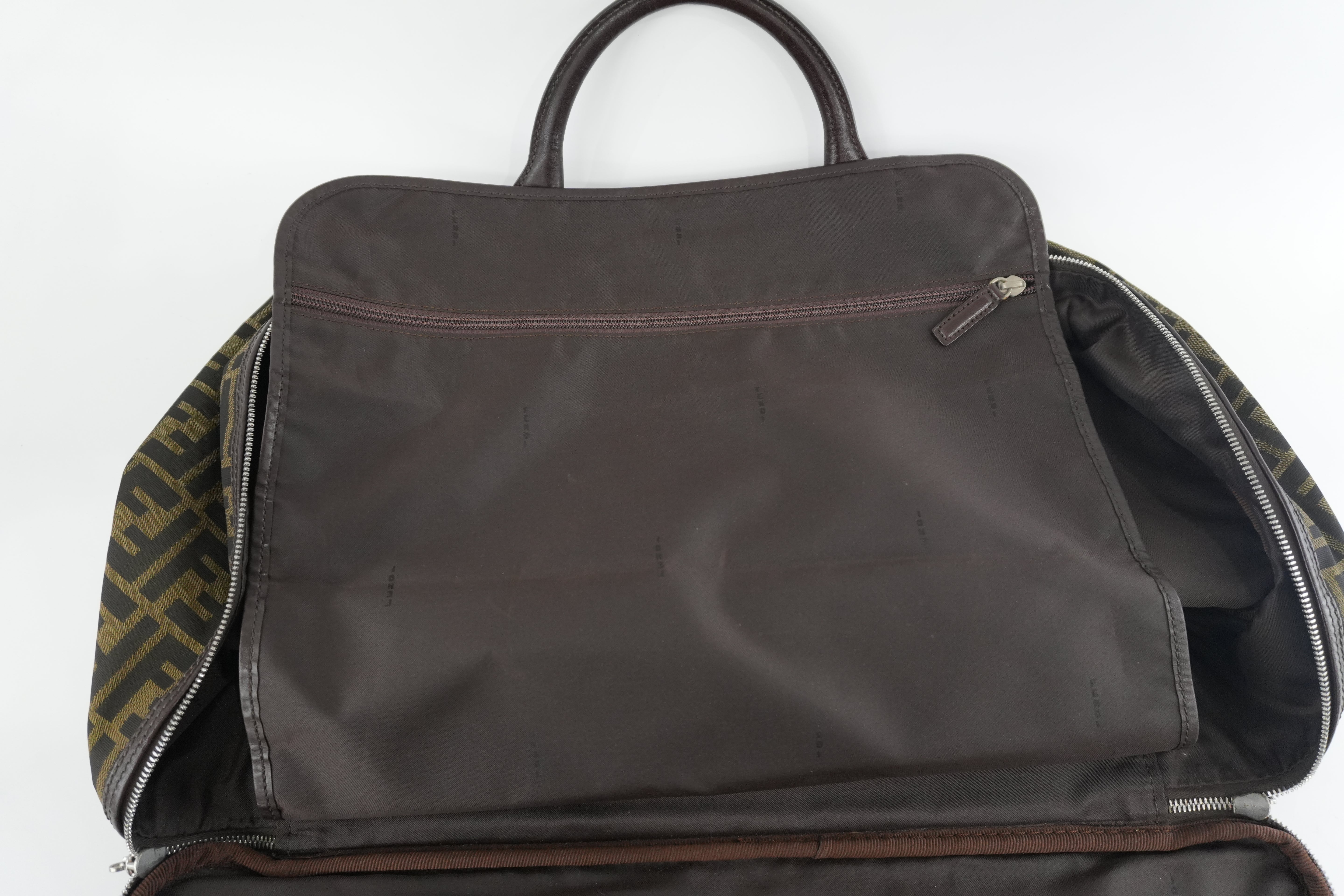 Pre-owned Fendi Zucca Duffle Bag Used