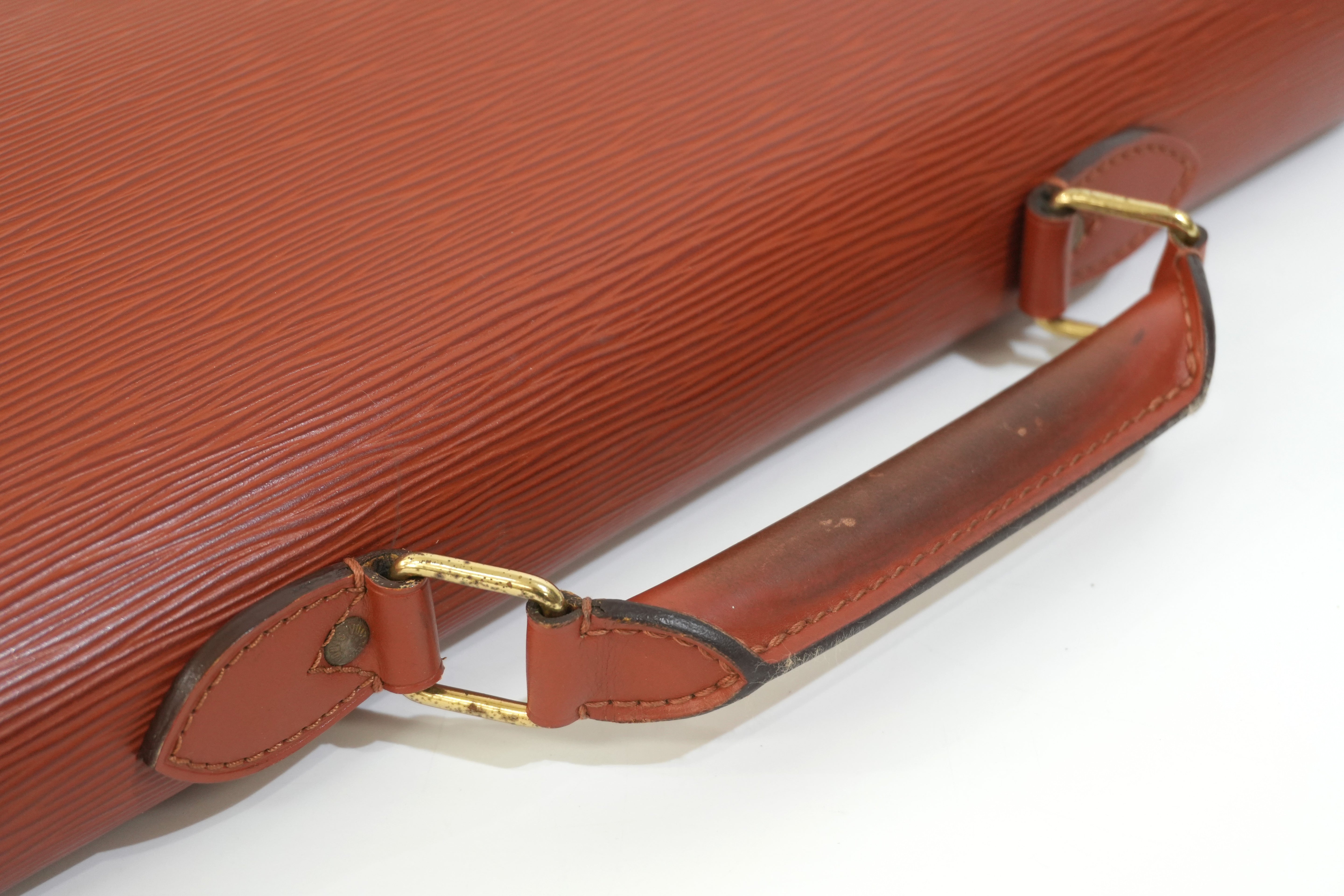 Pre-owned Louis Vuitton Epi Briefcase Handbag Kenya Brown