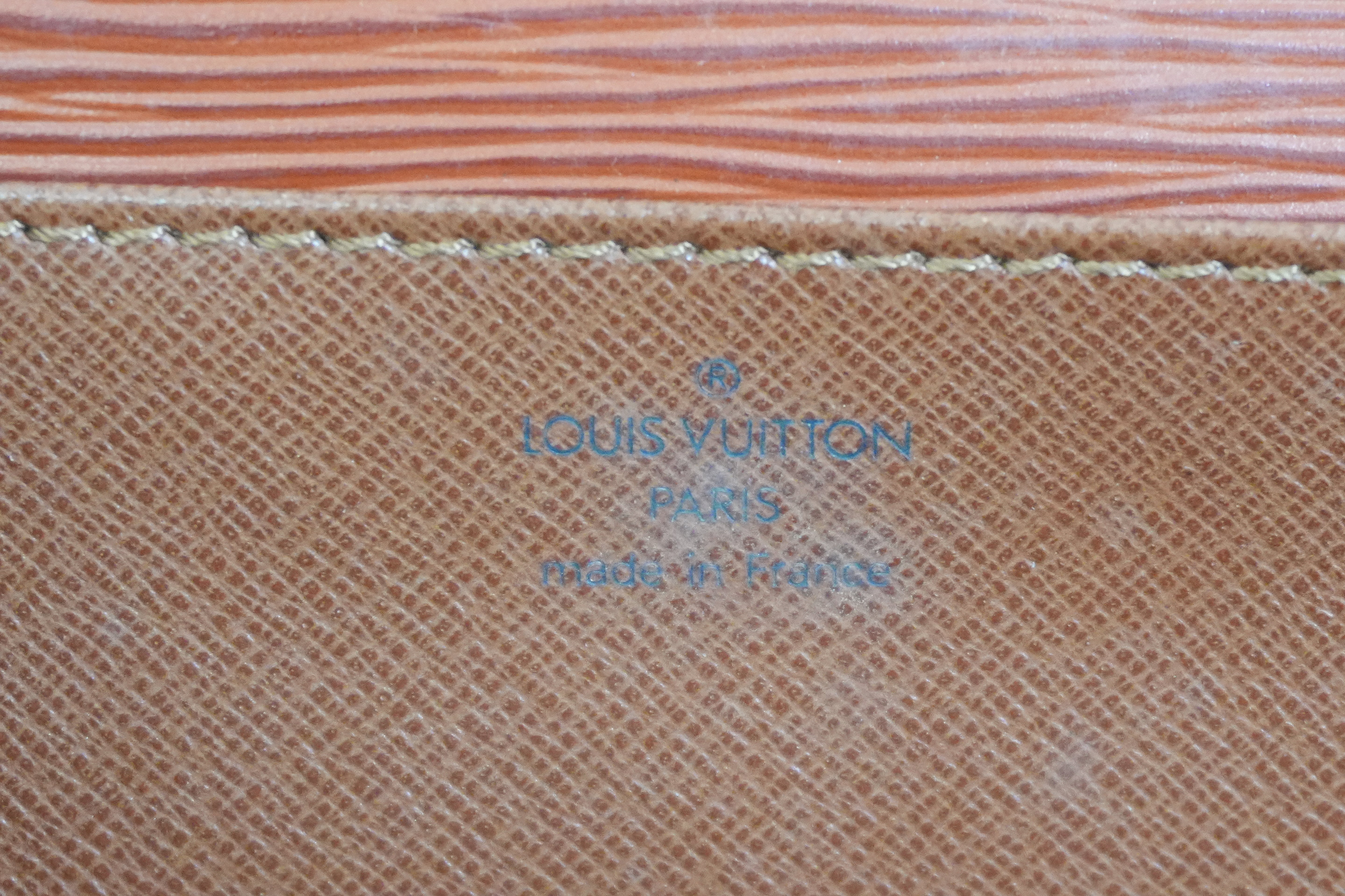 Pre-owned Louis Vuitton Epi Briefcase Handbag Kenya Brown