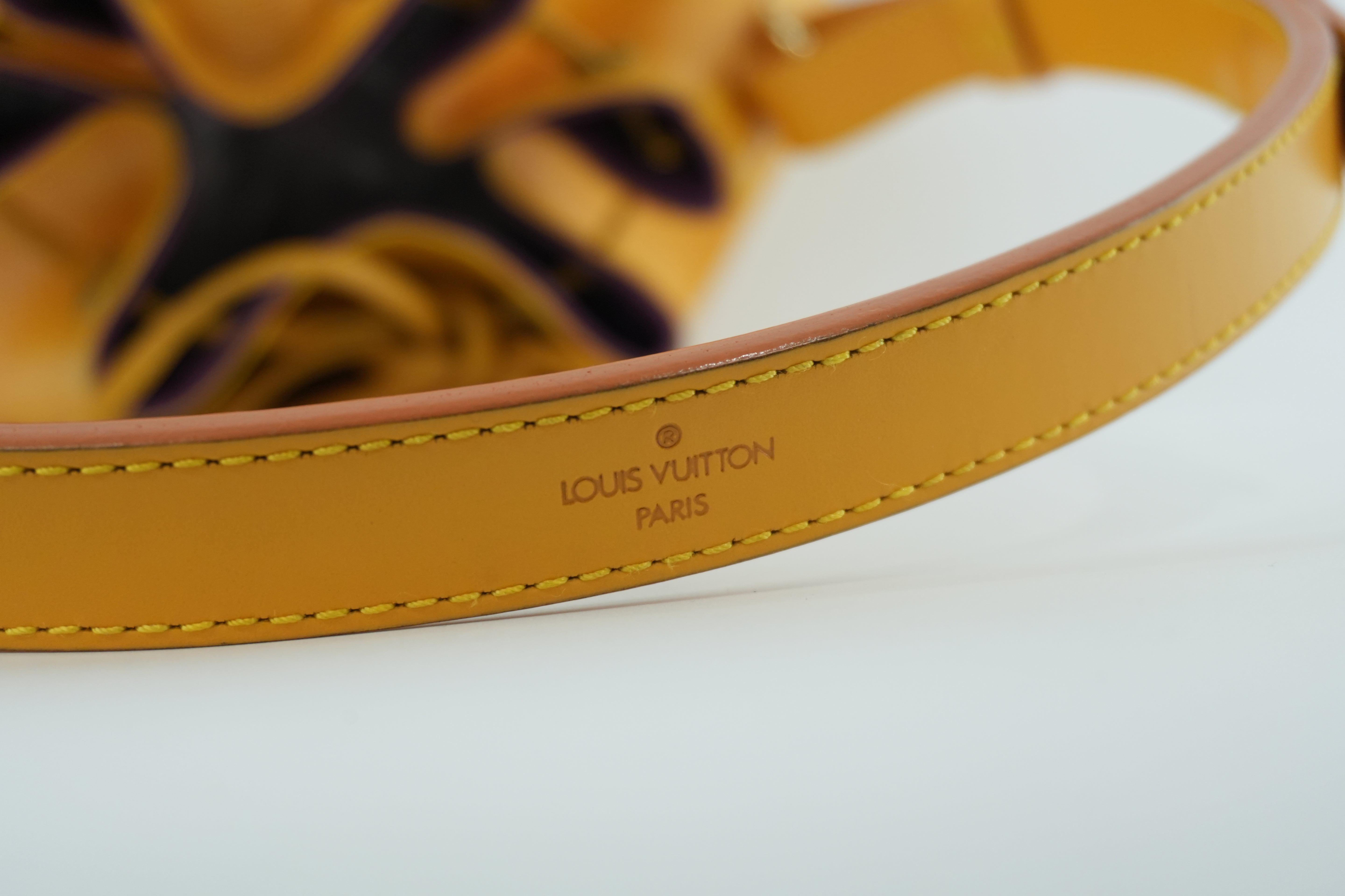 Pre-owned Louis Vuitton Noe PM Shoulder Bag Epi Yellow