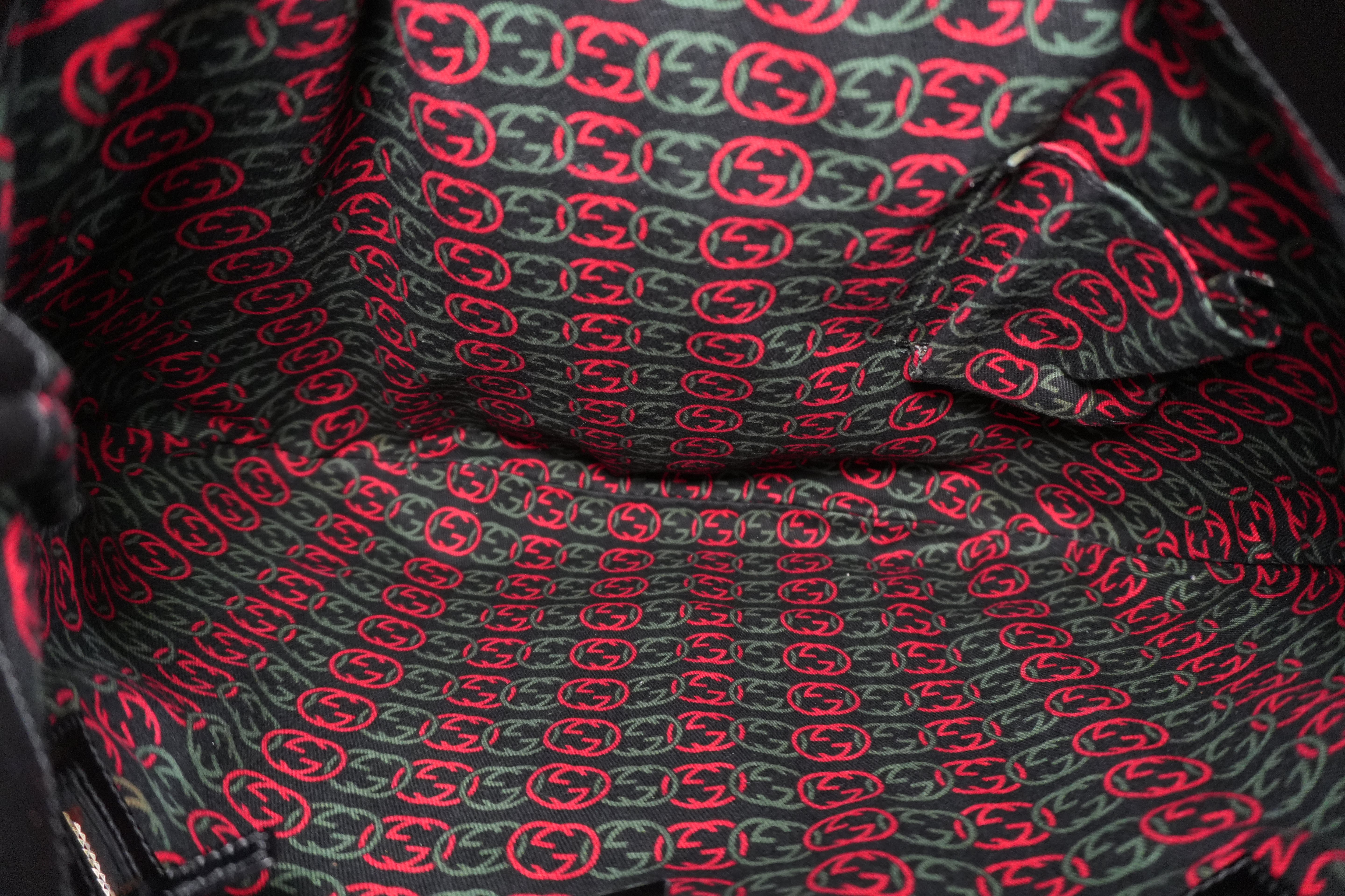 Pre-owned Gucci Two Way Britt Satchel Shoulder Bag Black