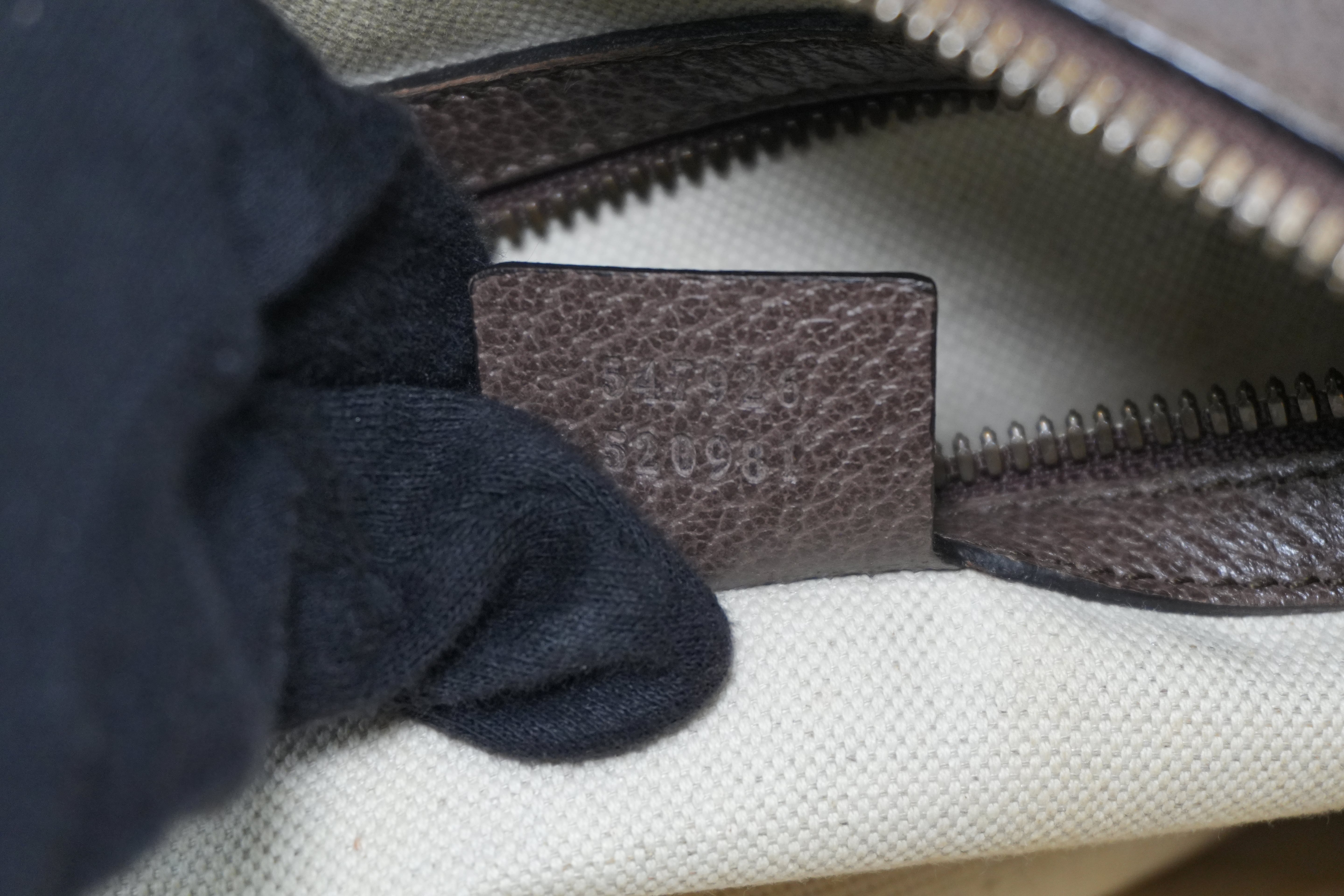 Pre-owned Gucci Ophidia Shoulder Bag Brown