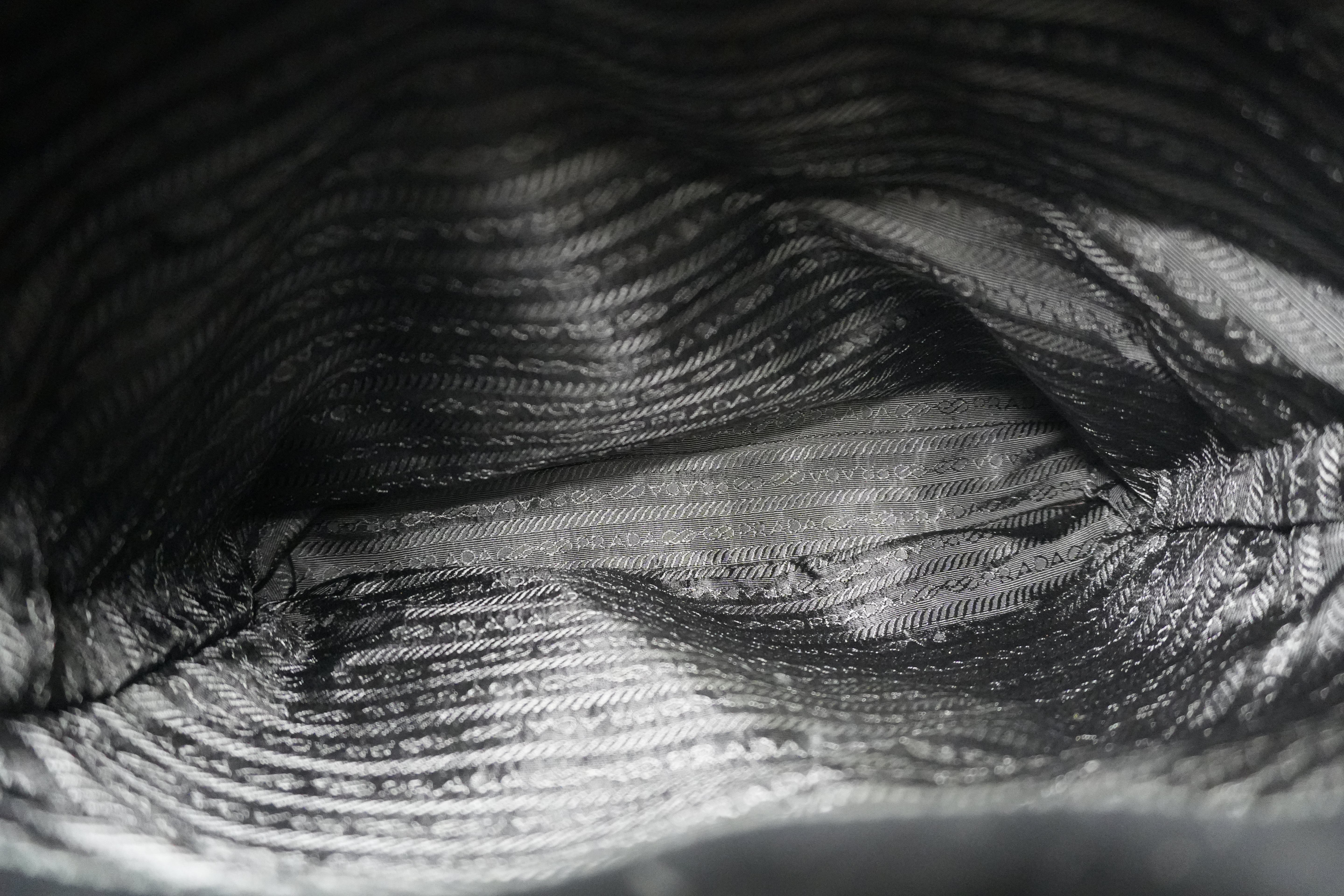 Prada Nylon Handbag Black Used