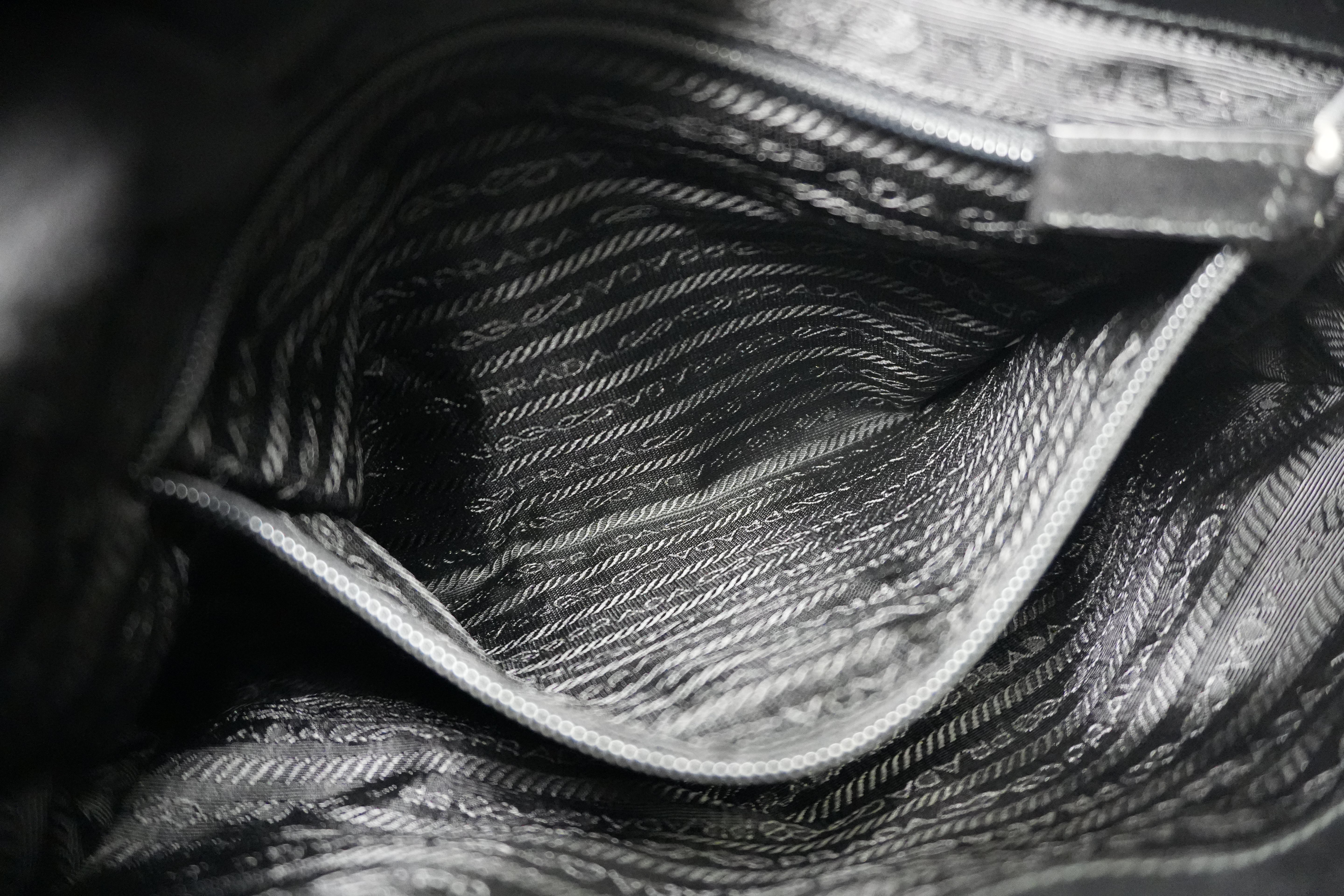 Prada Nylon Handbag Black Used