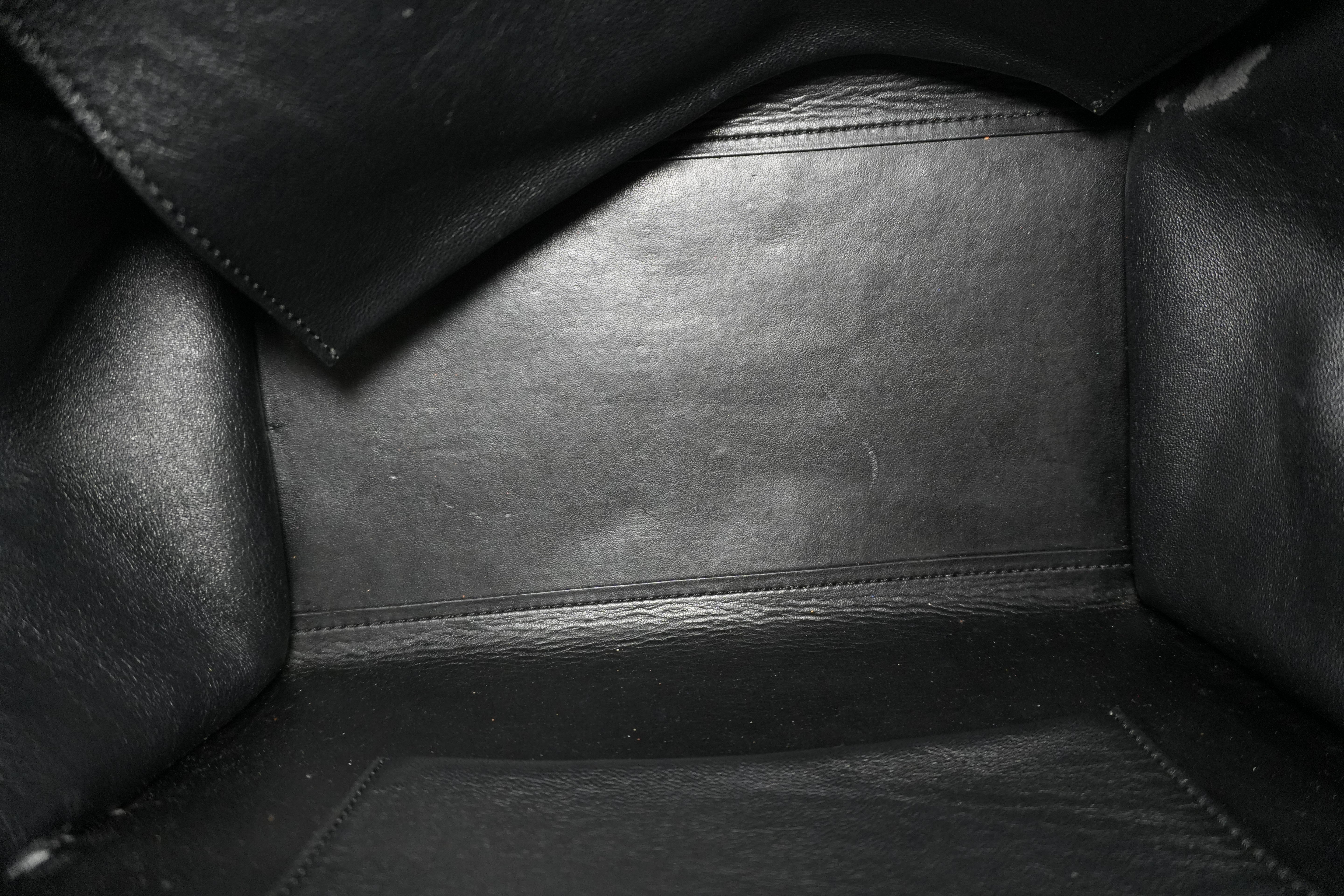 Pre-owned Celine Trapeze Two Way Shoulder Bag Tricolor Blue