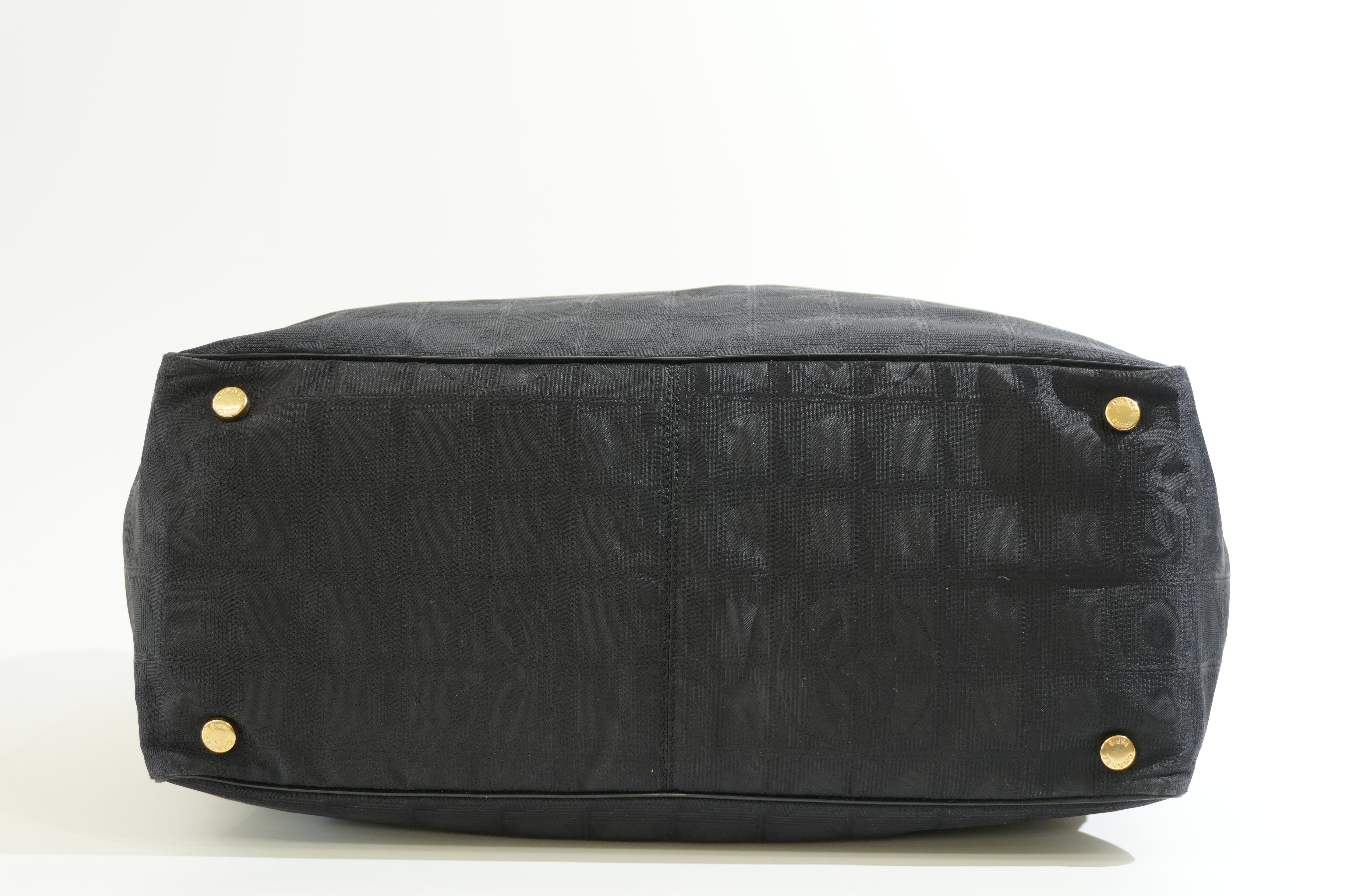 Pre-owned Chanel New Travel Line Tote Bag Black
