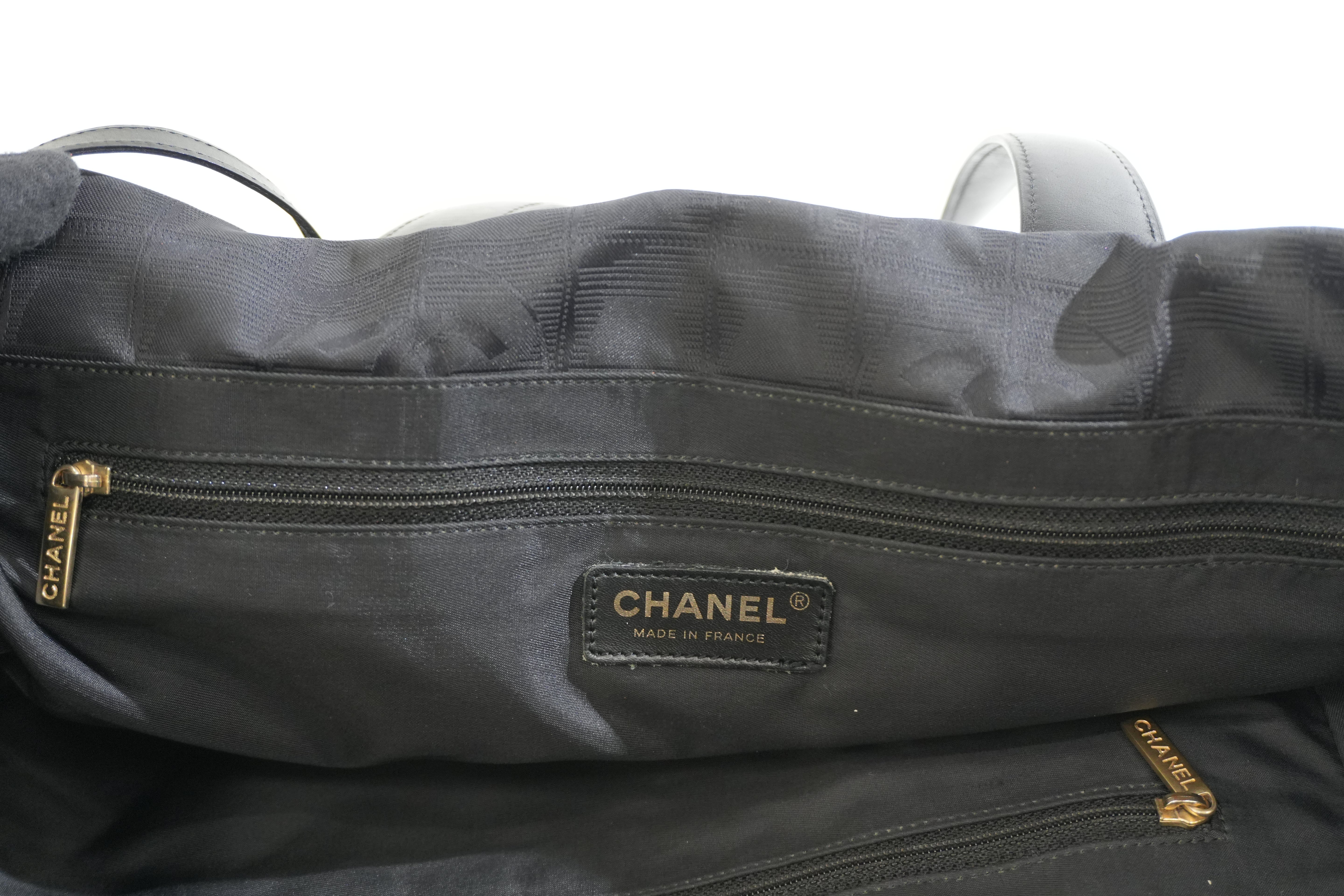 Pre-owned Chanel New Travel Line Tote Bag Black