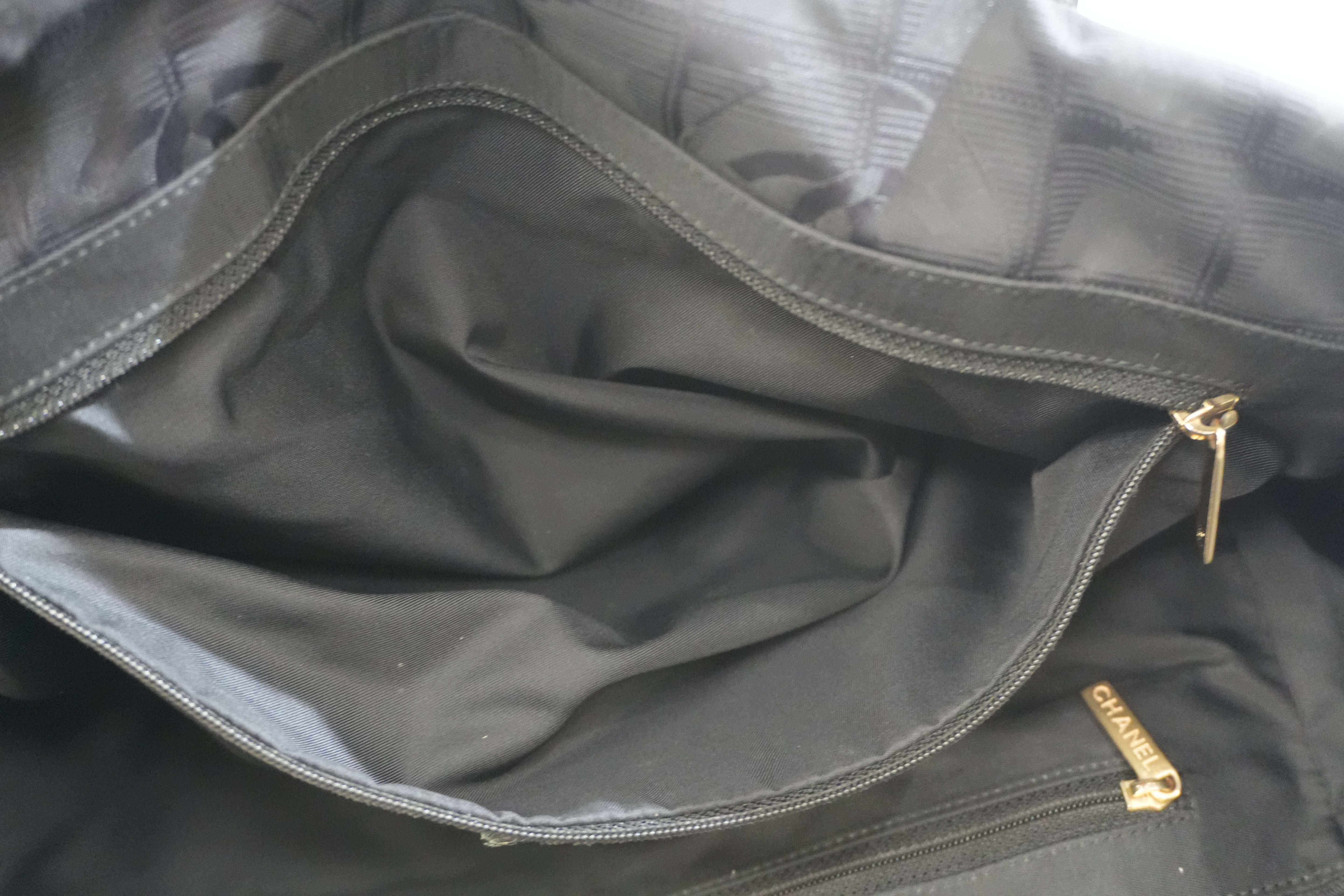 Pre-owned Chanel New Travel Line Tote Bag Black