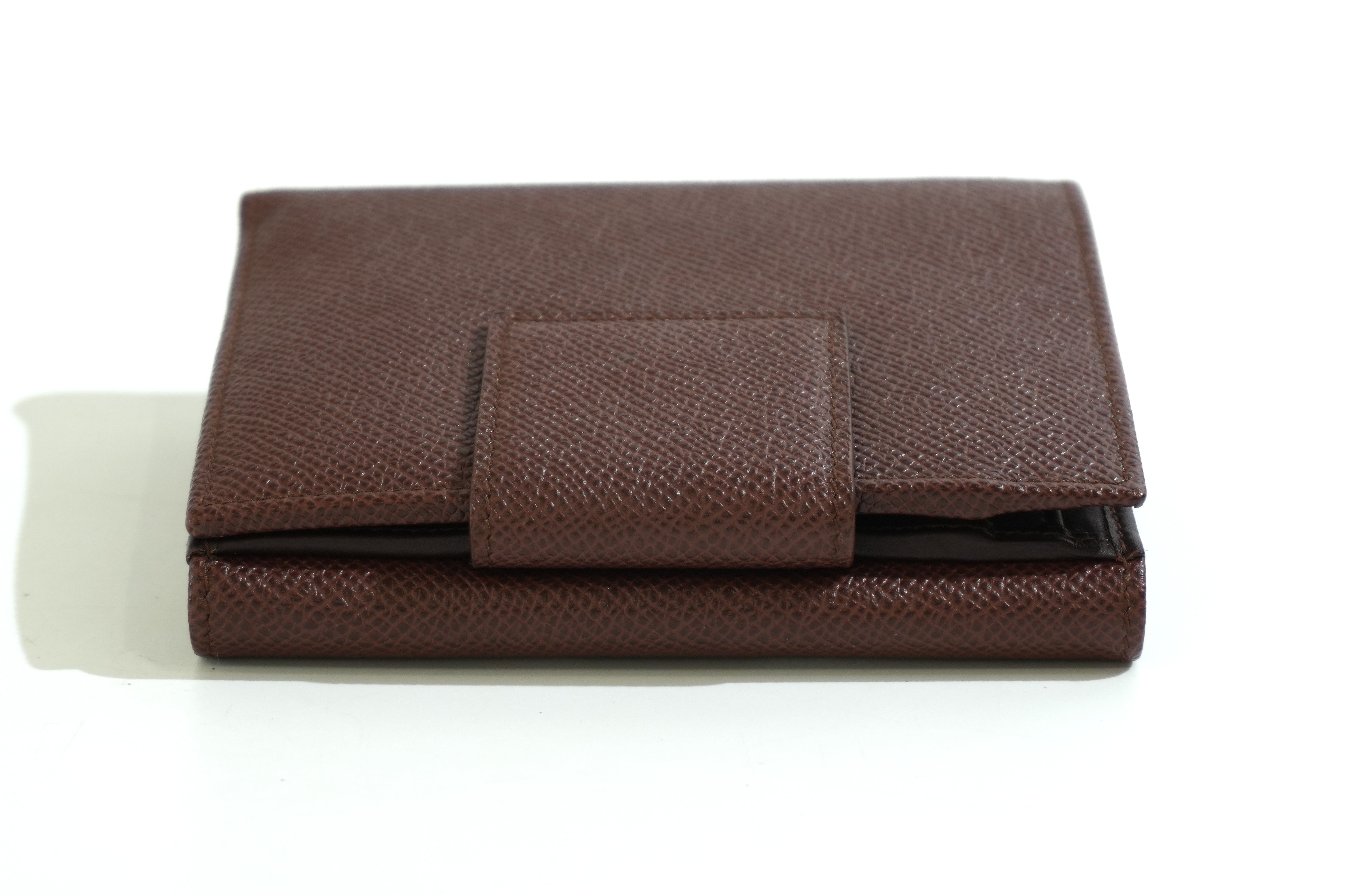 Pre-owned Bulgari Compact Wallet Brown