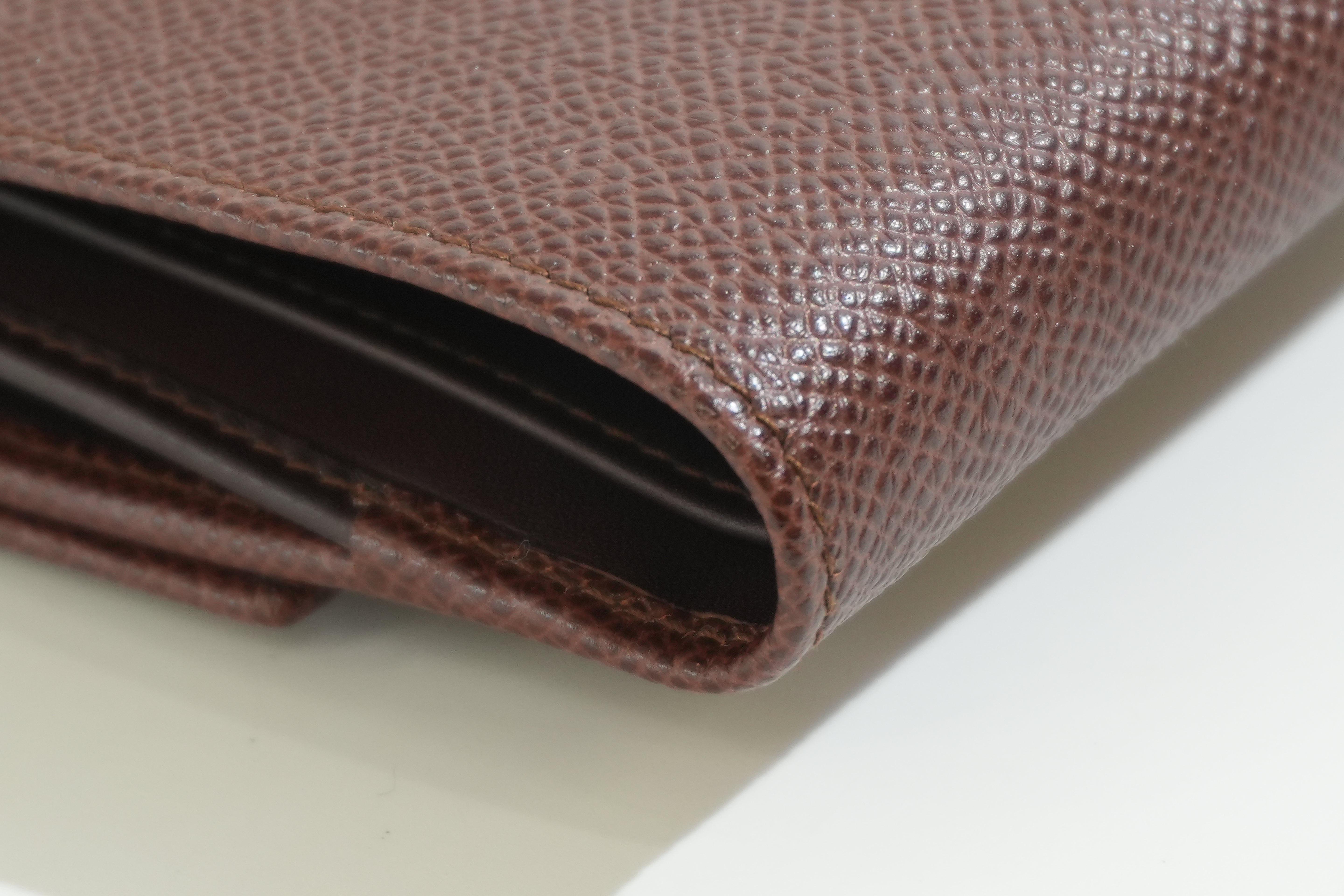 Pre-owned Bulgari Compact Wallet Brown