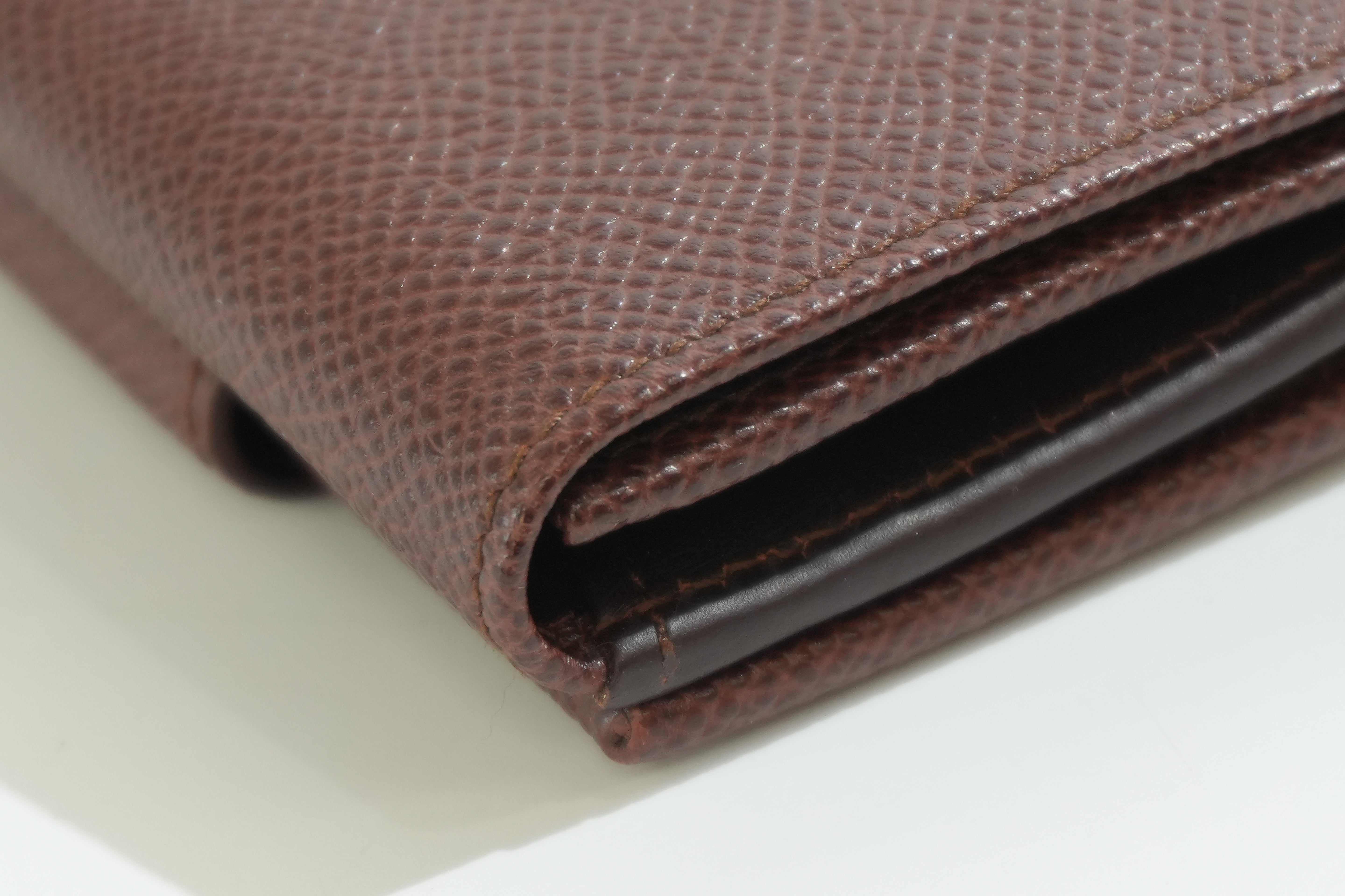 Pre-owned Bulgari Compact Wallet Brown