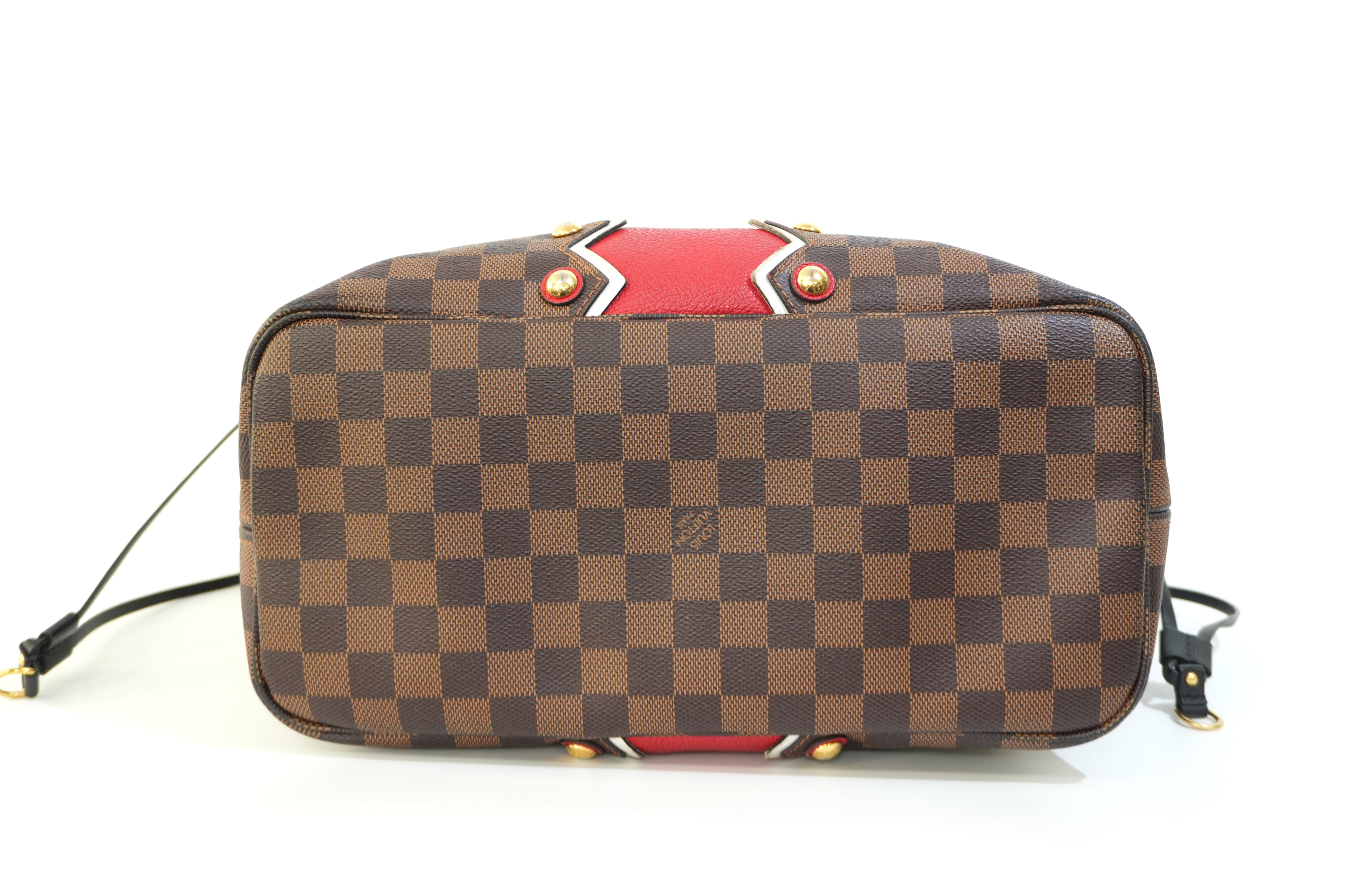 Pre-owned Louis Vuitton Damier Ebene Karakoram Neverfull MM Tote Bag
