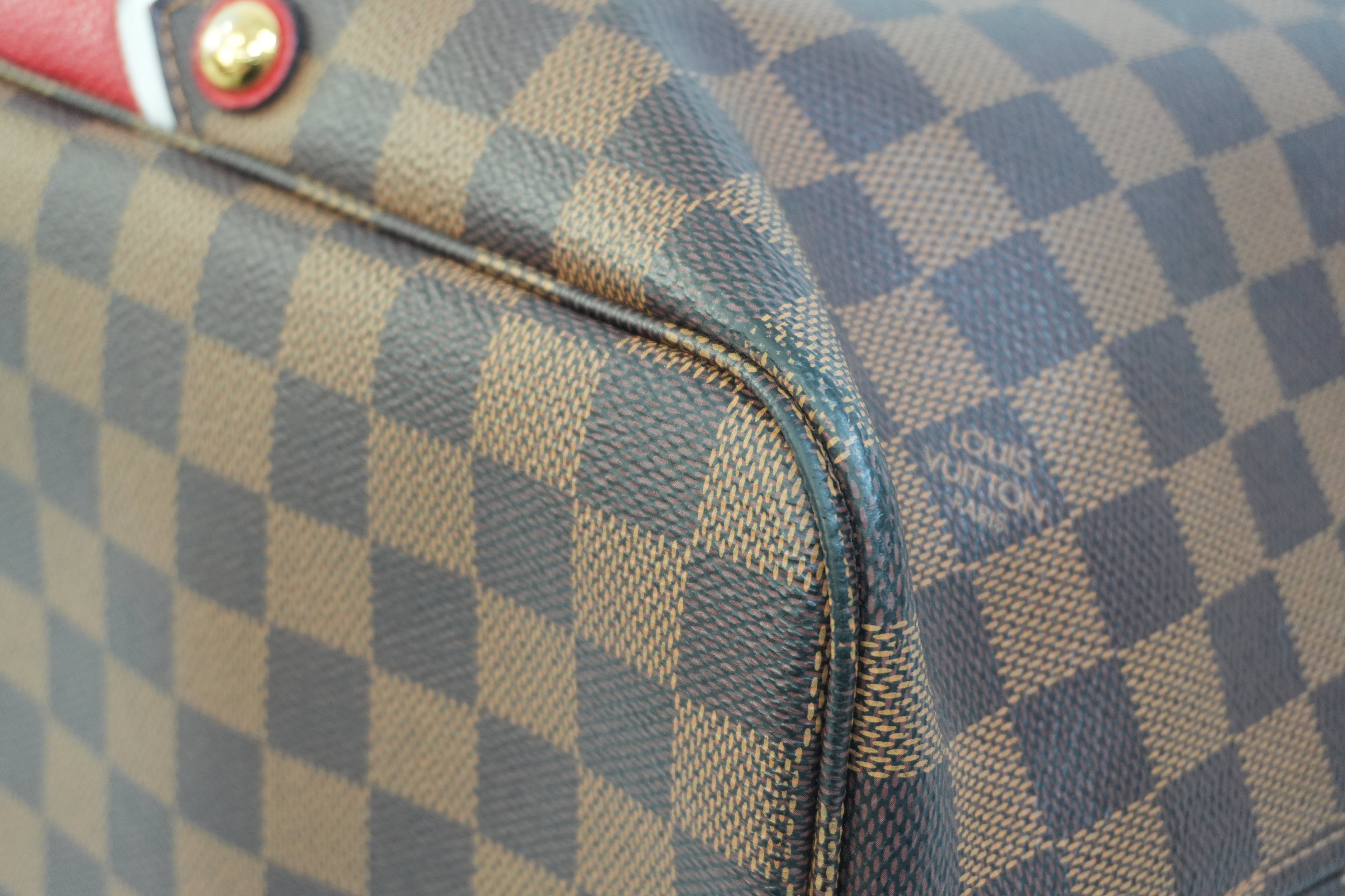 Pre-owned Louis Vuitton Damier Ebene Karakoram Neverfull MM Tote Bag