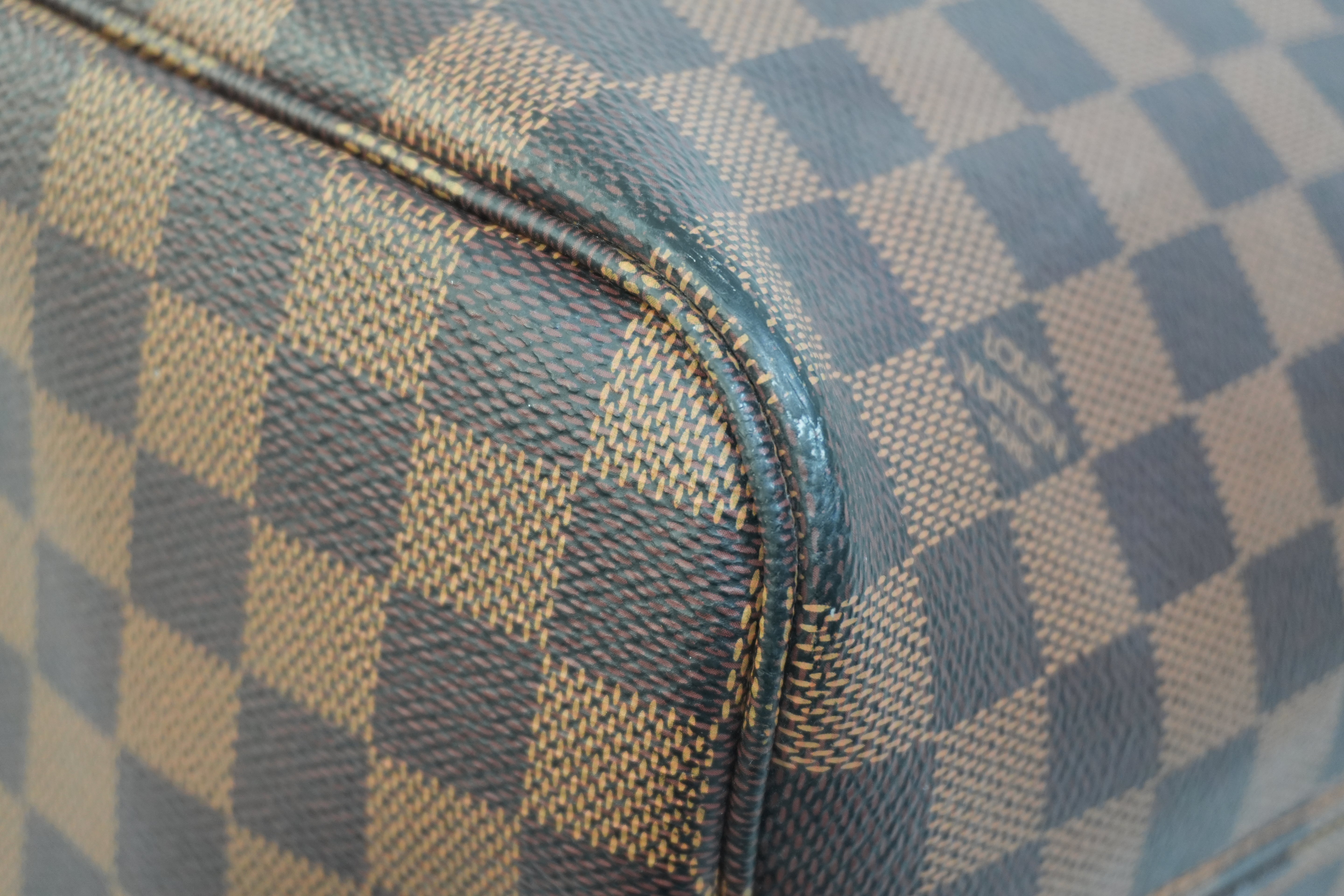 Pre-owned Louis Vuitton Damier Ebene Karakoram Neverfull MM Tote Bag