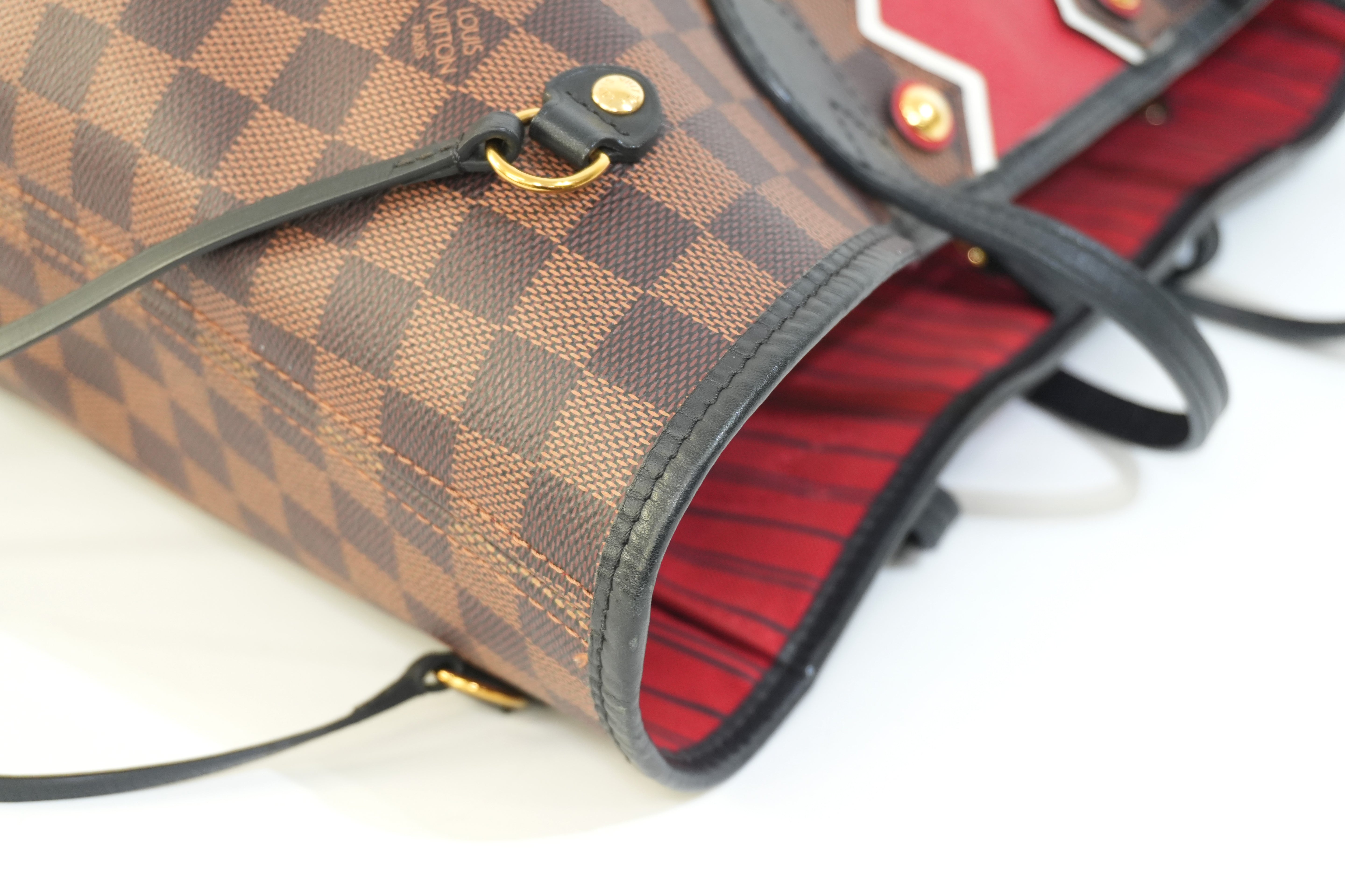 Pre-owned Louis Vuitton Damier Ebene Karakoram Neverfull MM Tote Bag