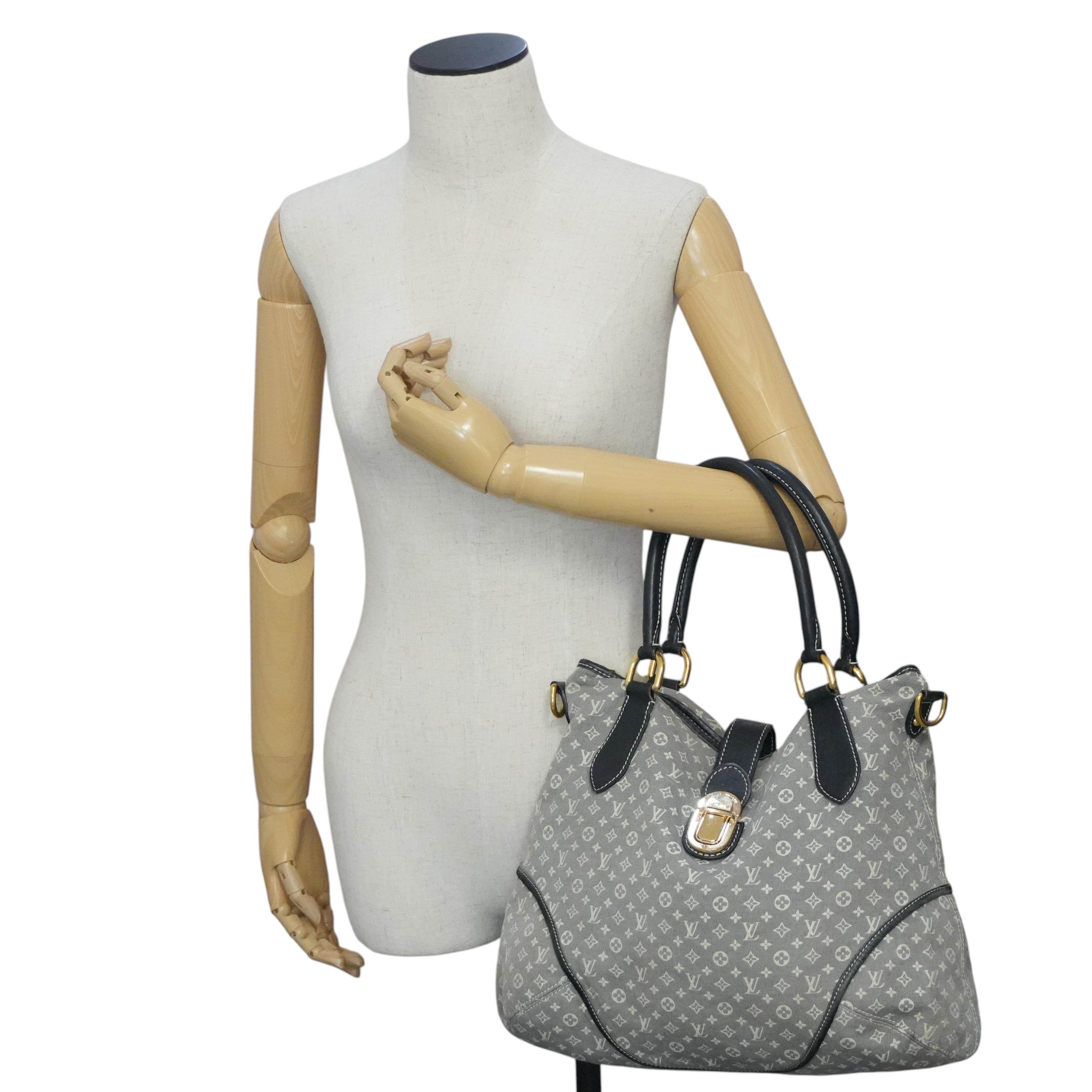 Pre-owned Louis Vuitton Monogram Idylle Elegie Tote Bag Grey