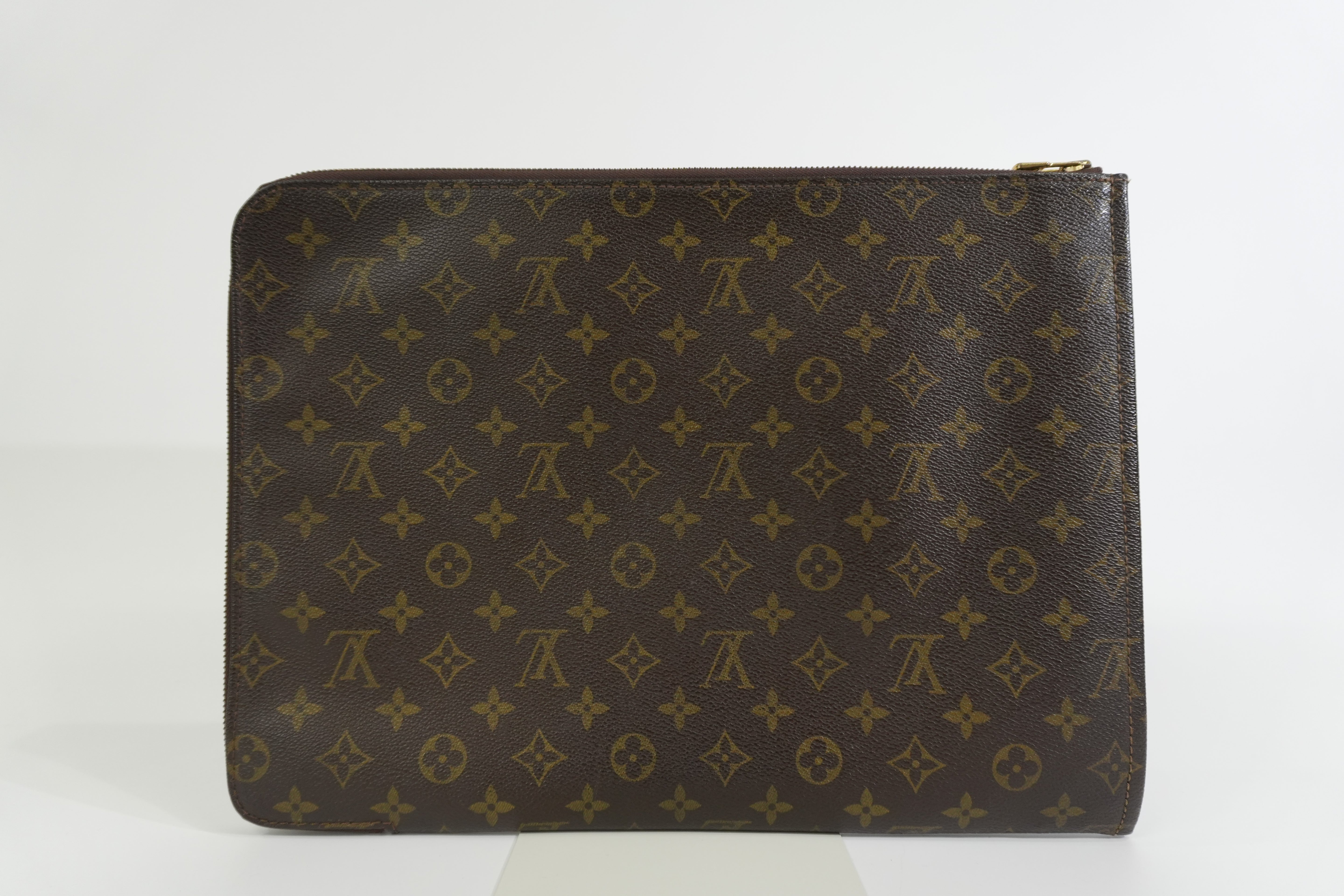Pre-owned Louis Vuitton Monogram Pochette Document Clutch Bag