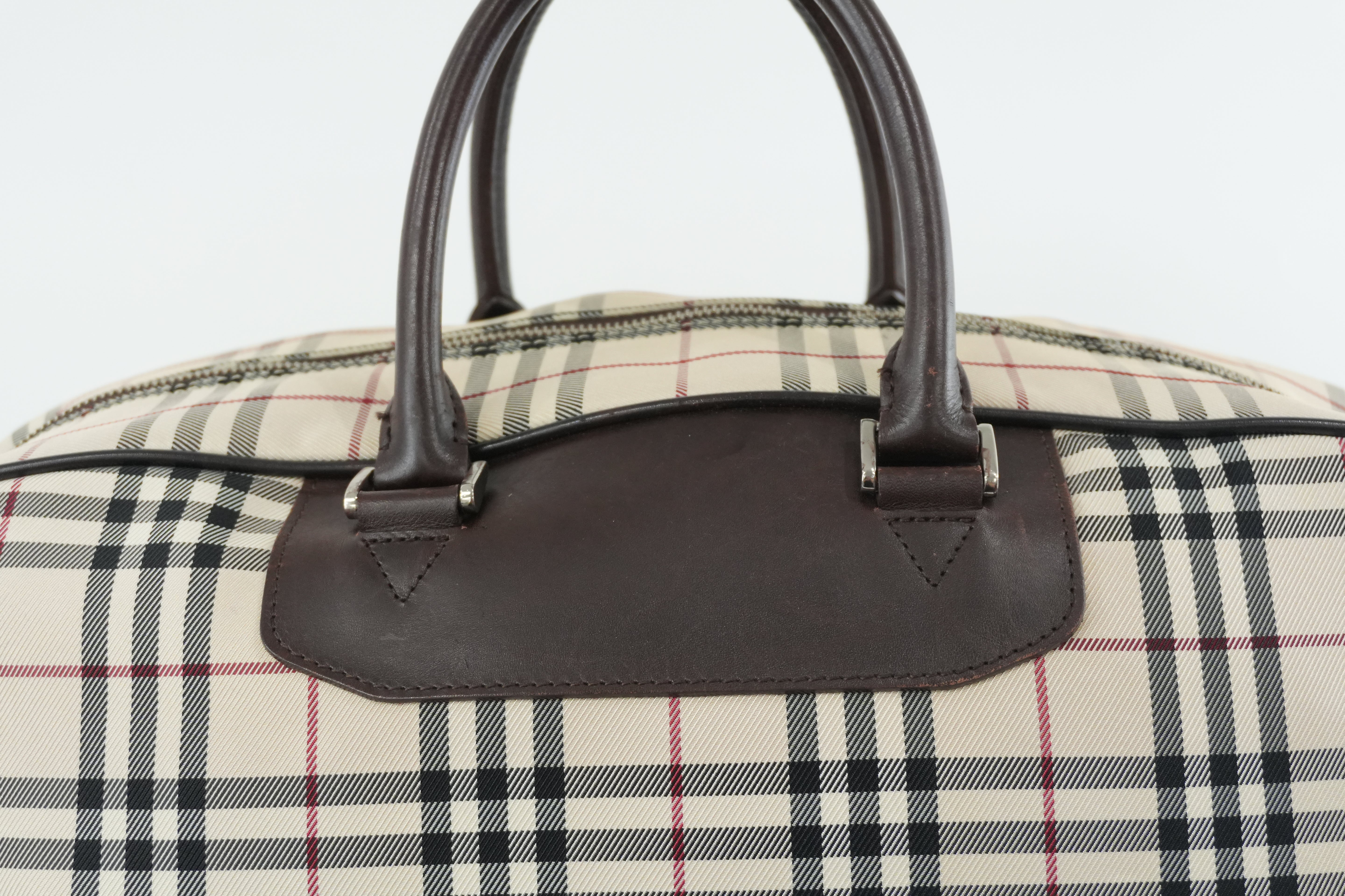 Burberry Two Way Boston Bag Brown Used