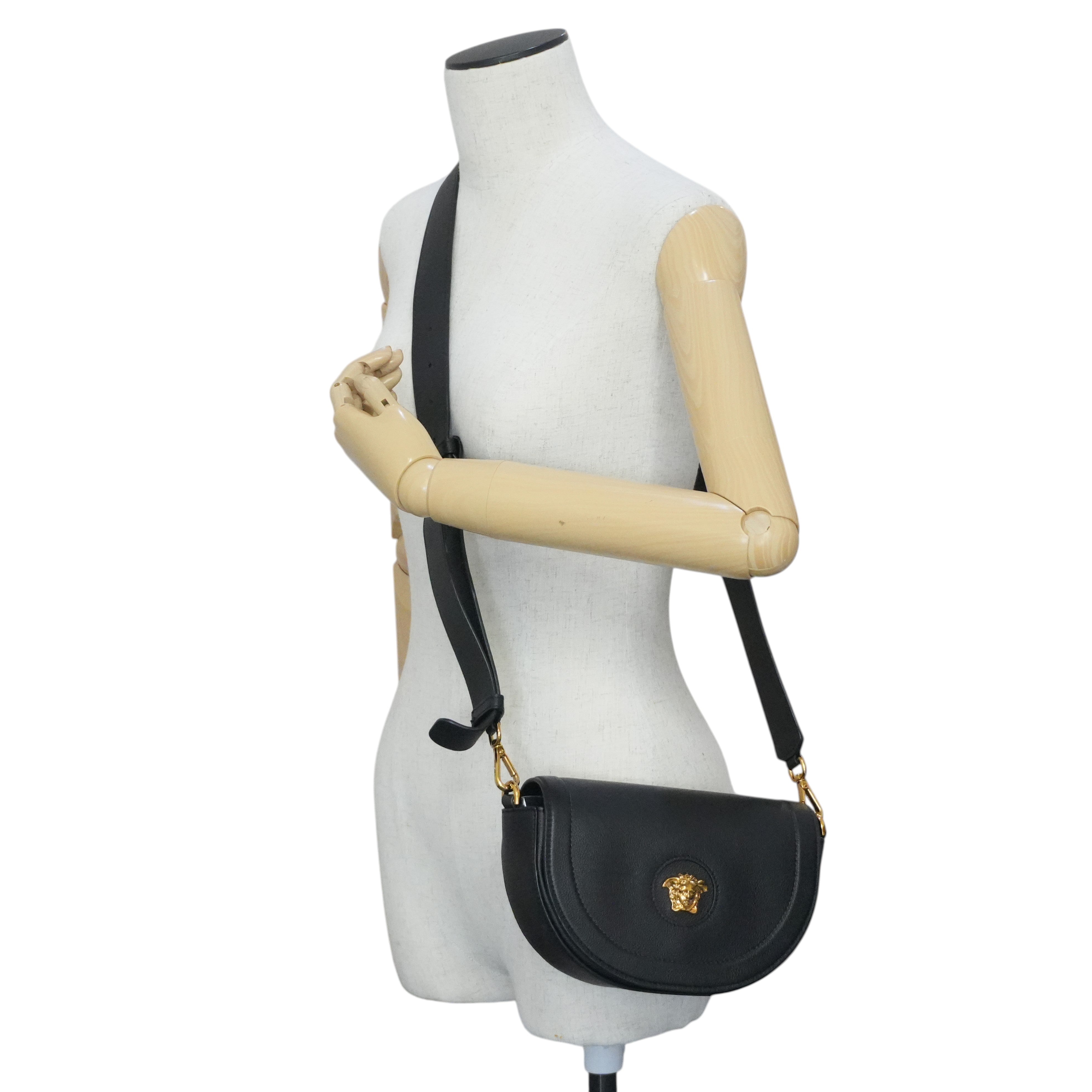 Pre-owned Versace Crossbody Bag Black