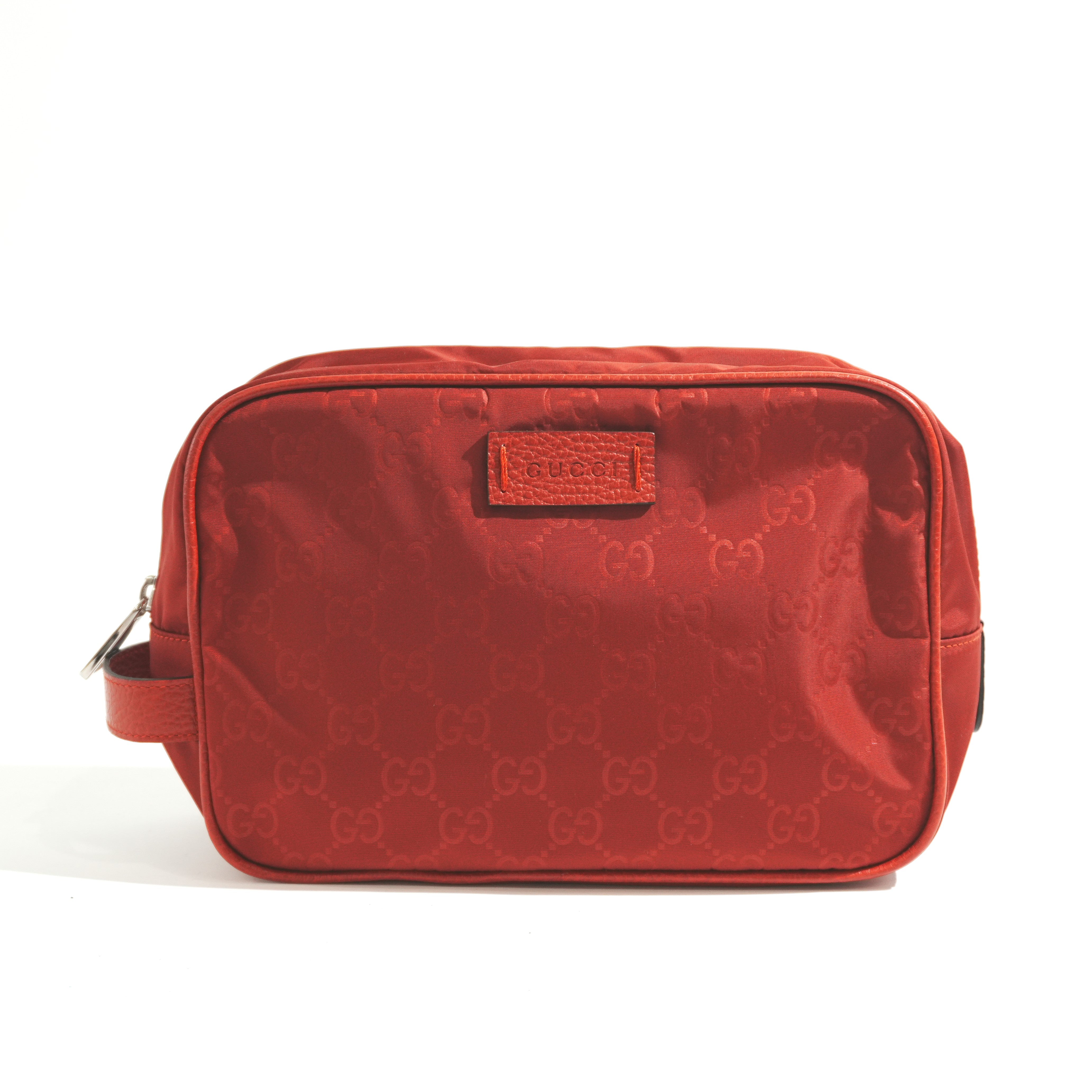 Pre-owned Gucci Guccisima Clutch Bag Red