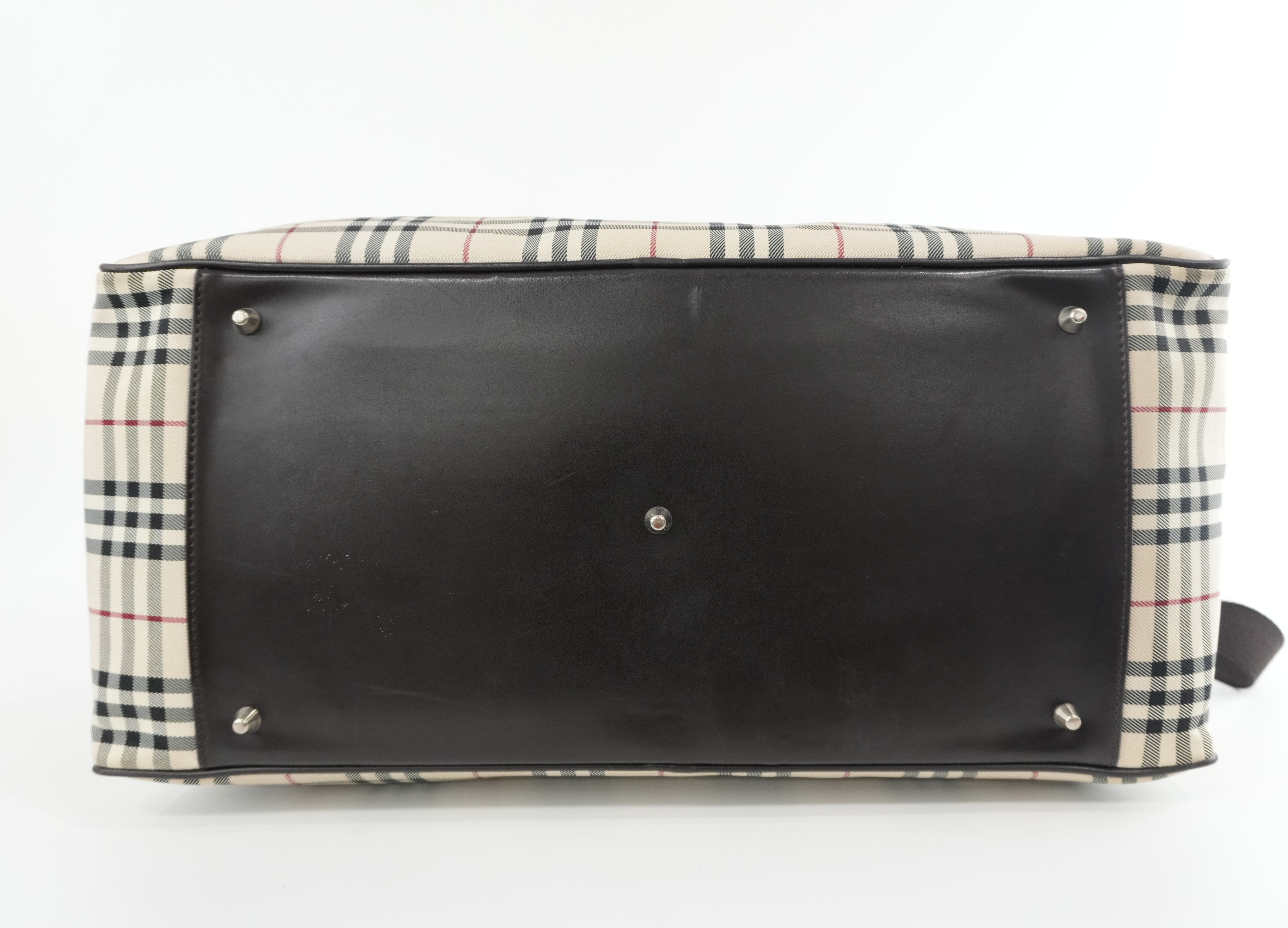 Burberry Two Way Boston Bag Brown Used