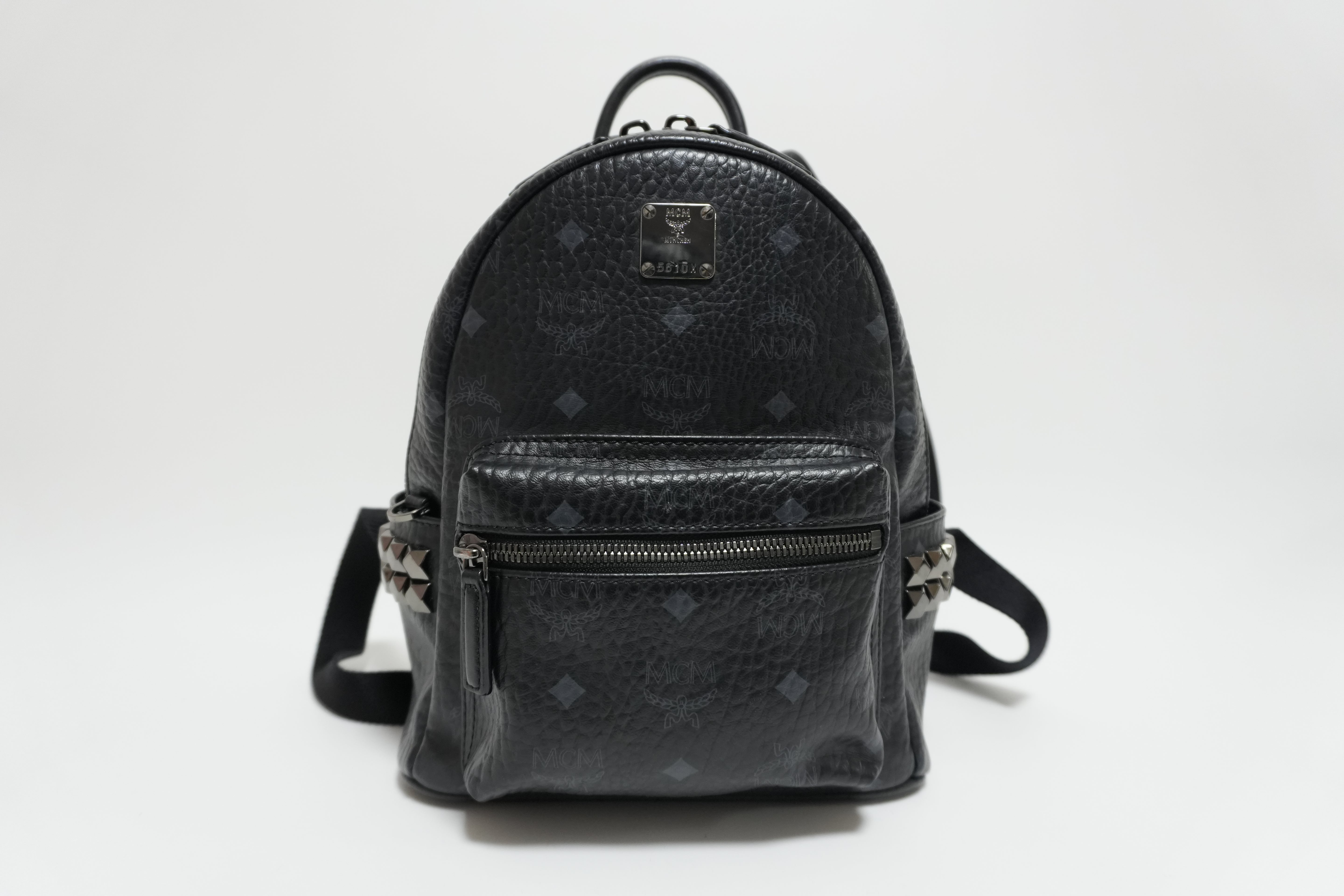 MCM Visetos Backpack Black Used