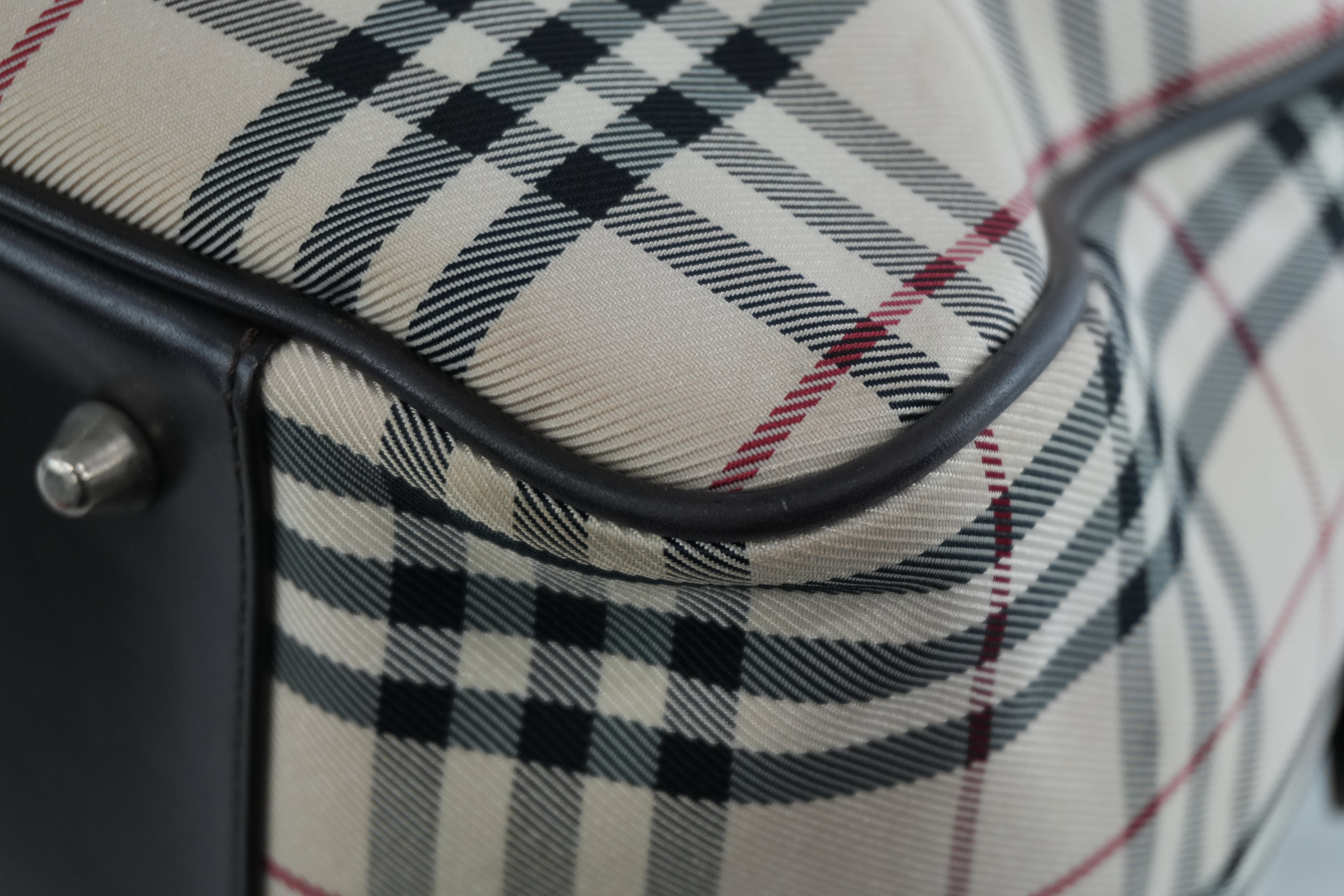 Burberry Two Way Boston Bag Brown Used