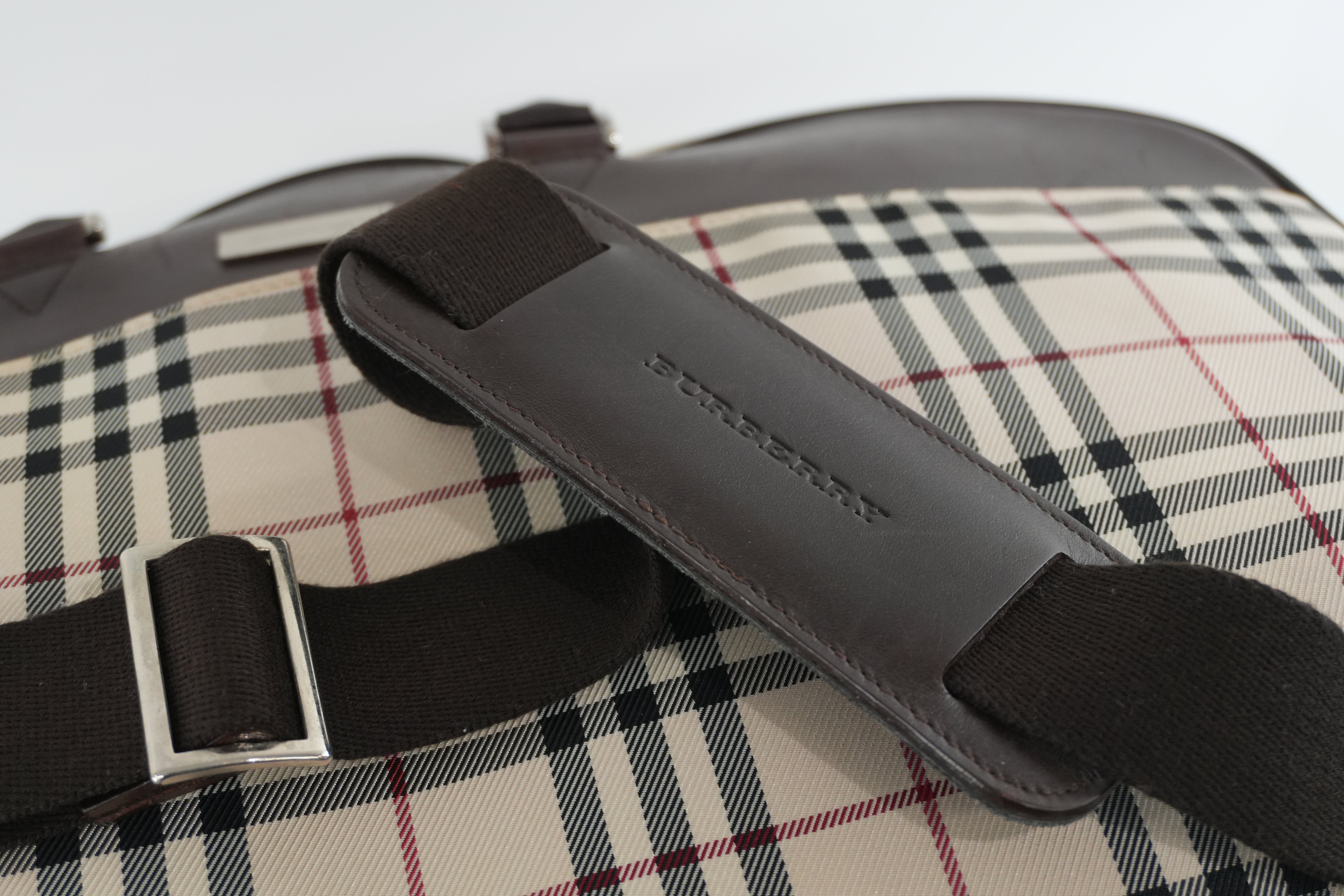 Burberry Two Way Boston Bag Brown Used