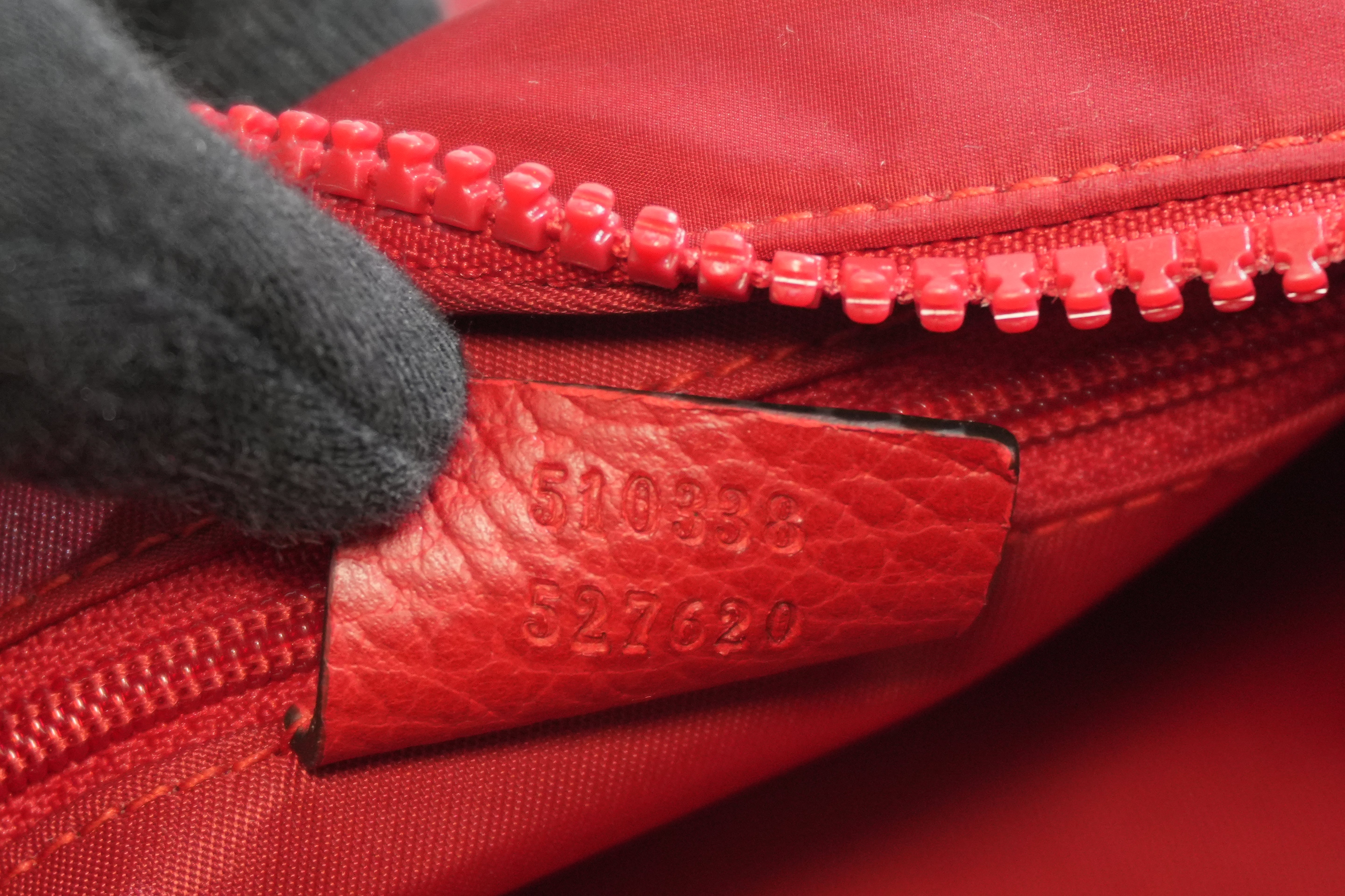 Pre-owned Gucci Guccisima Clutch Bag Red